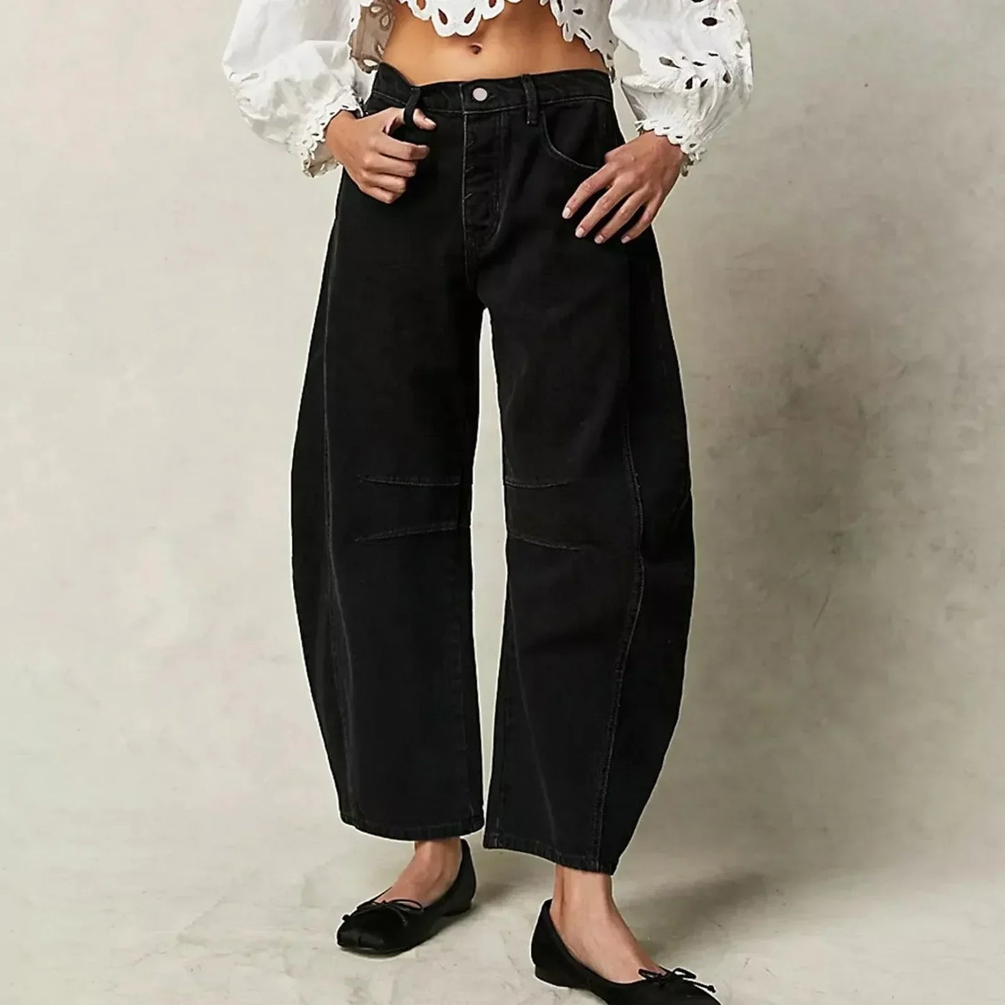 Lara | Comfortabele jeans met wijde pijpen