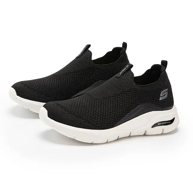 Jasper | Comfortabele zwarte slip-on sneakers