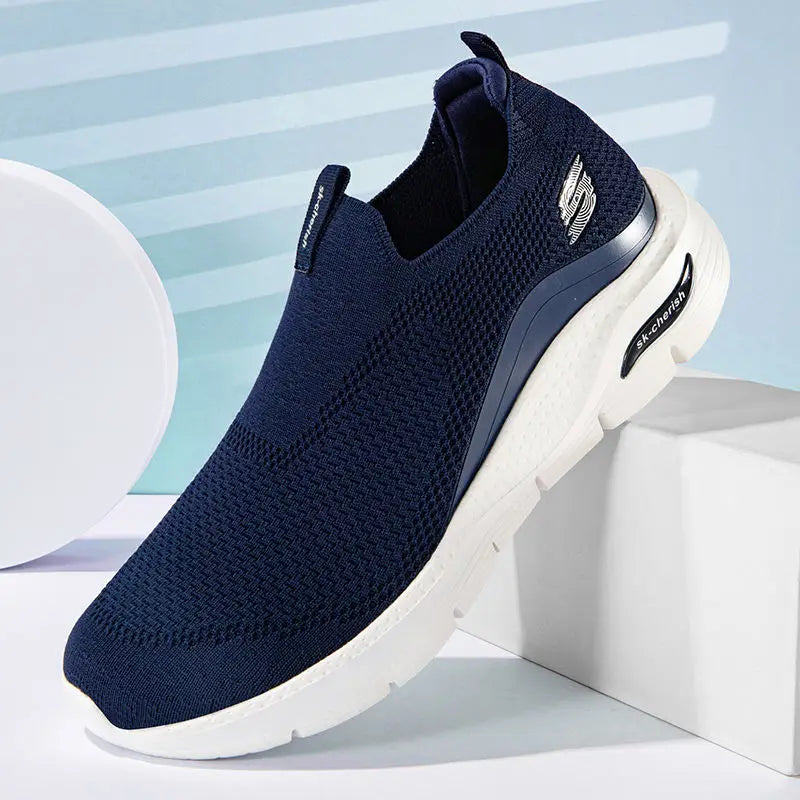 Jasper | Comfortabele zwarte slip-on sneakers