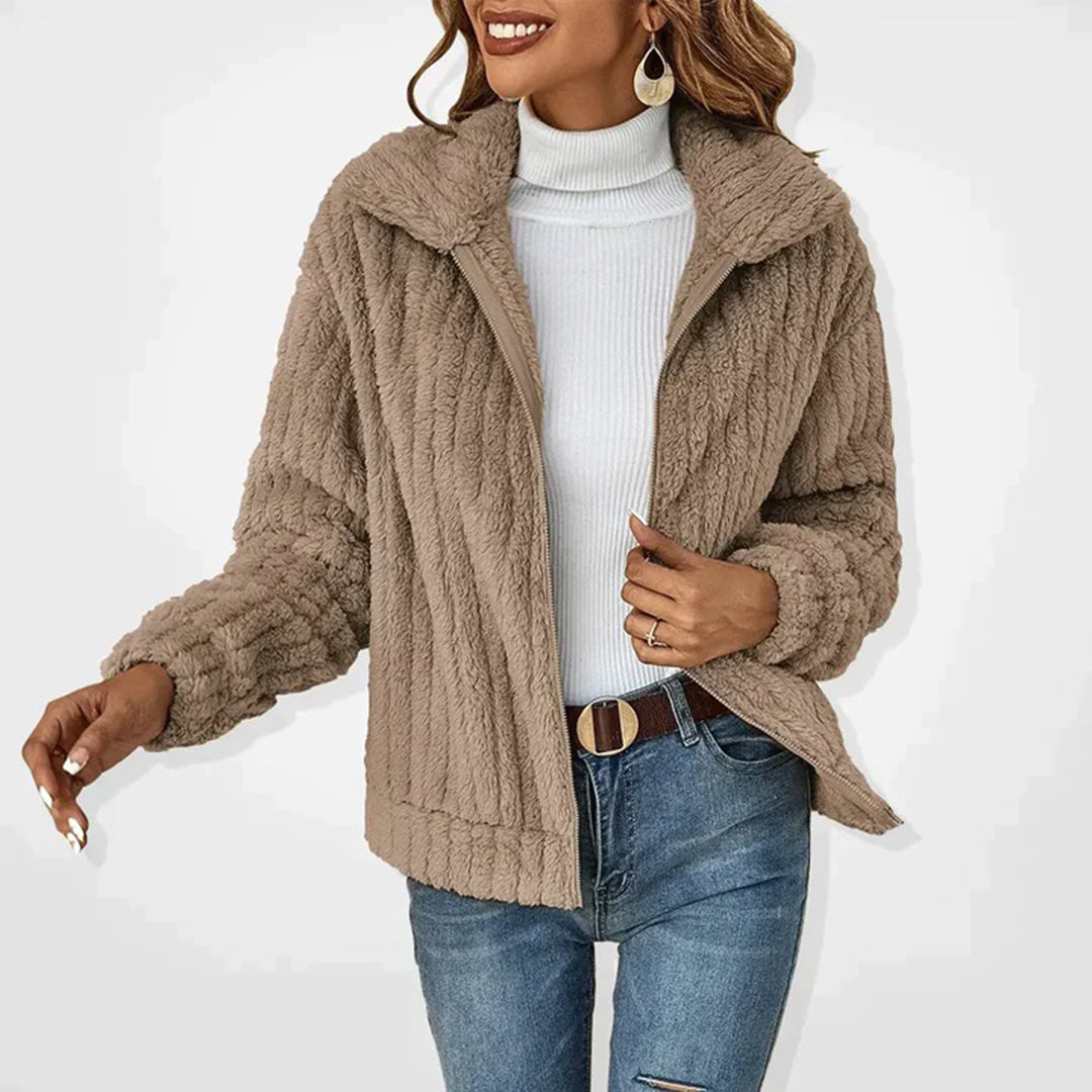 Fleur | Lang fleece vest voor dames