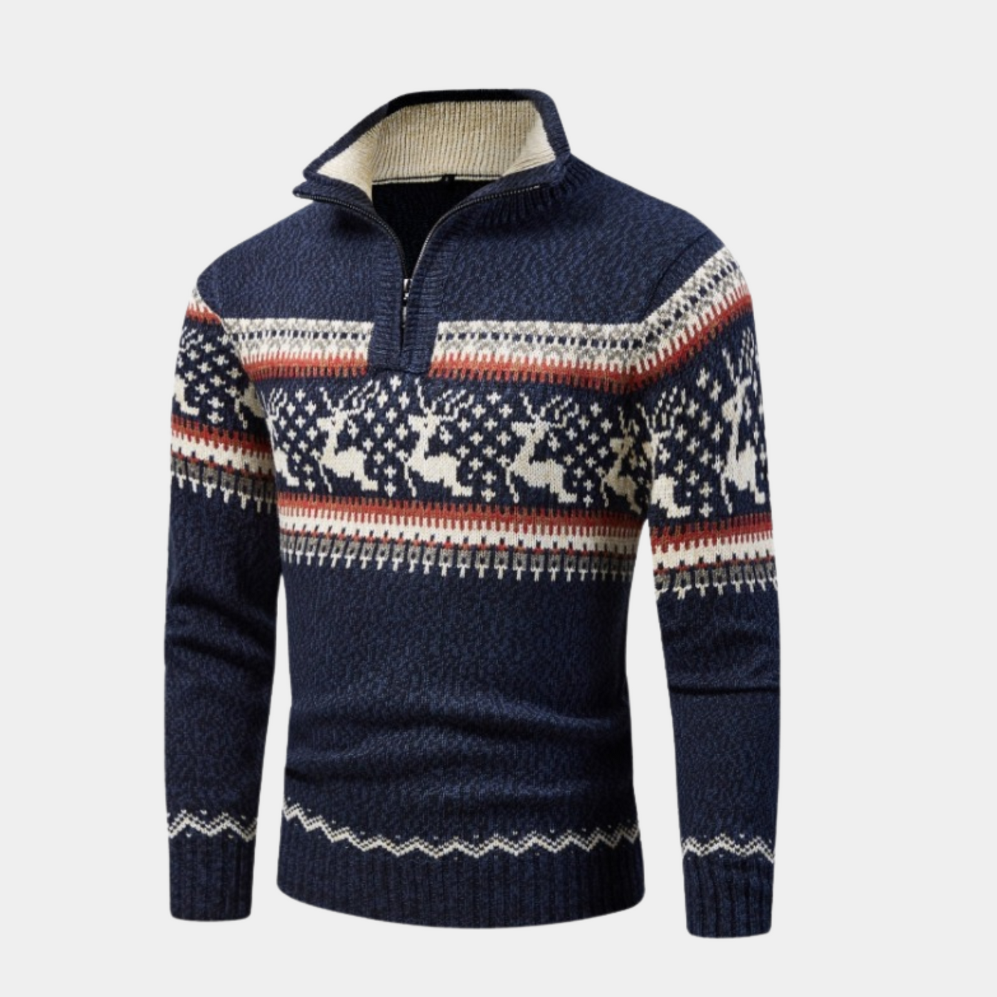 Sofie | Scandinavische zip-trui
