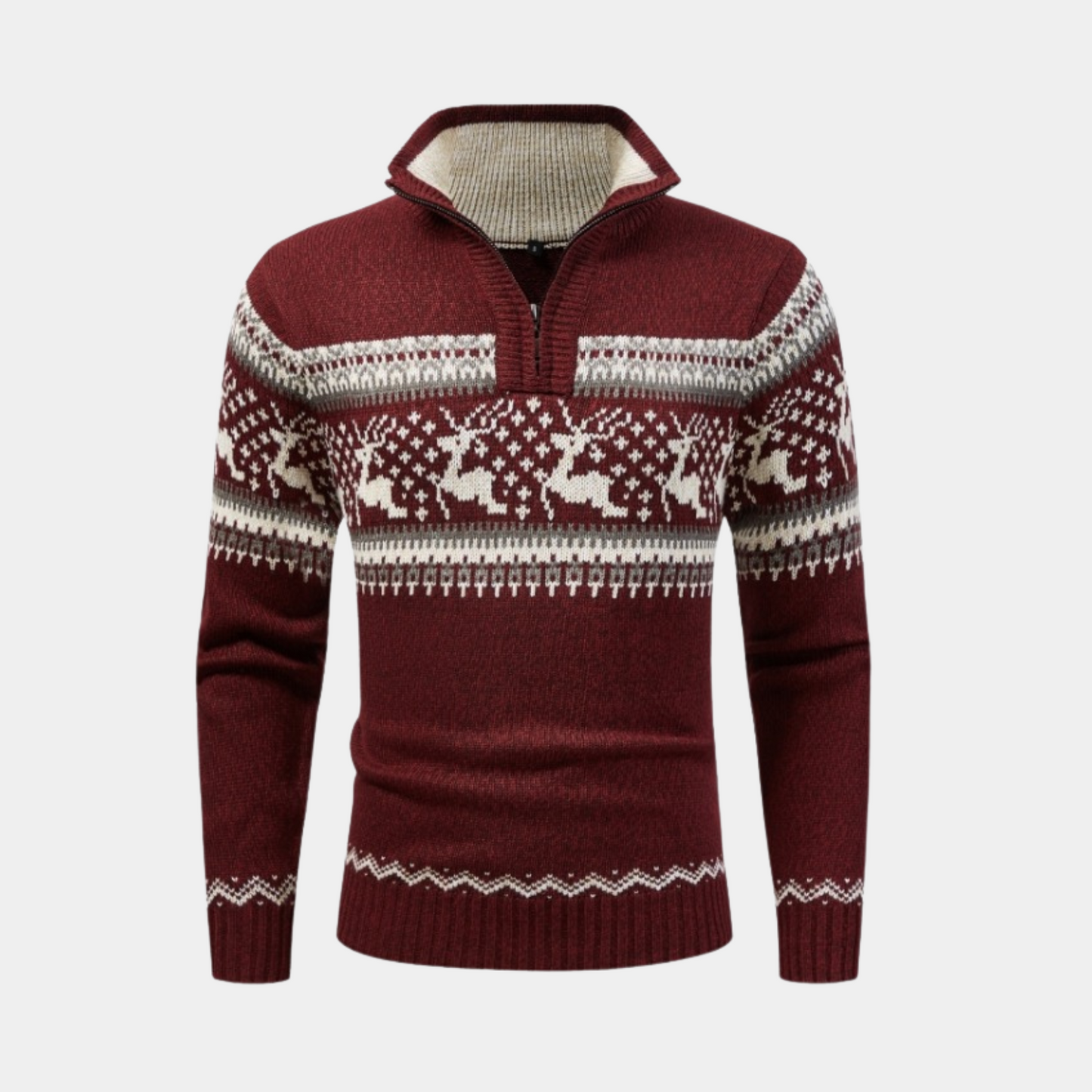 Sofie | Scandinavische zip-trui