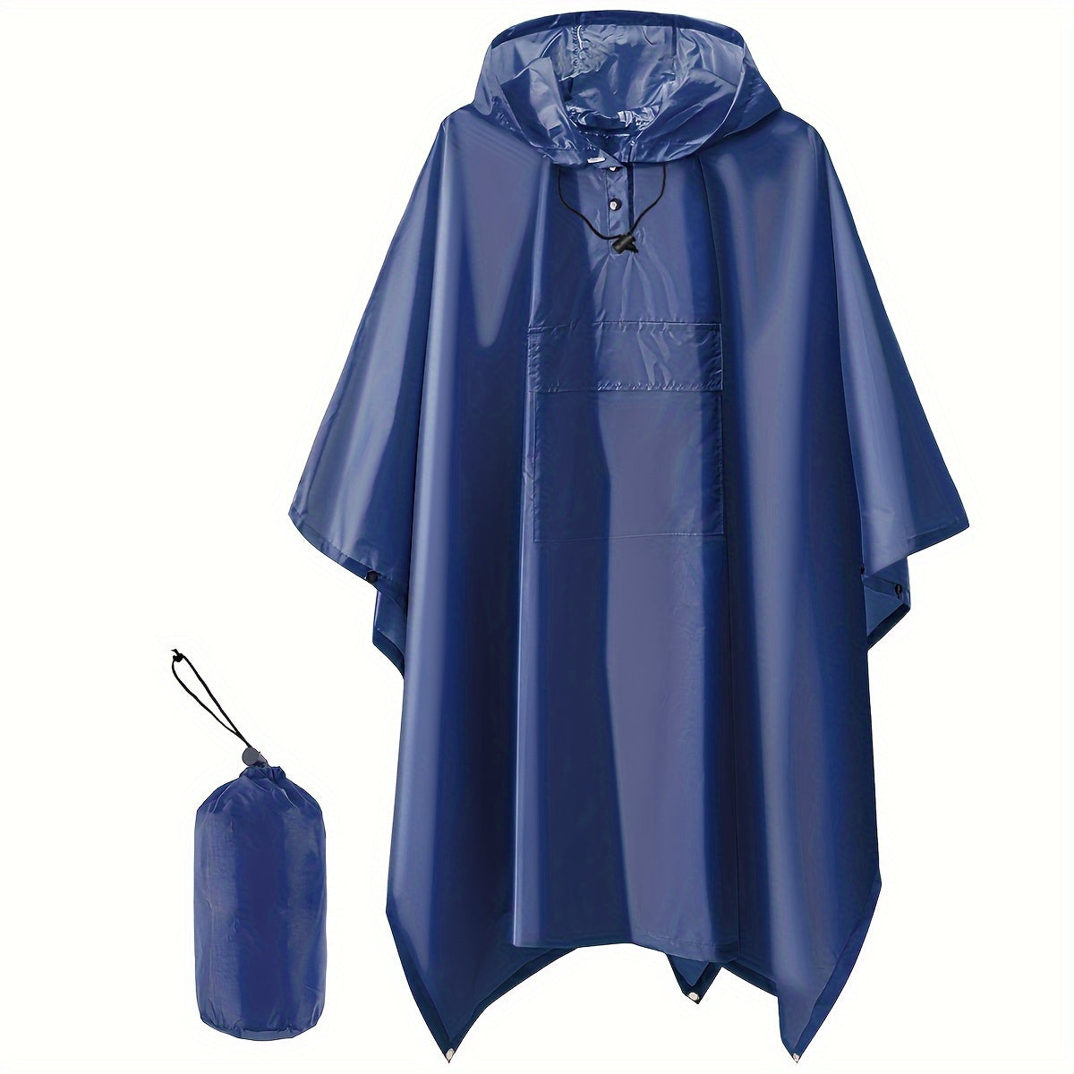 Waterdichte opvouwbare regenponcho met capuchon - Perfecte bescherming tegen regen! afbeelding 4