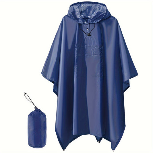 Waterdichte opvouwbare regenponcho met capuchon - Perfecte bescherming tegen regen! afbeelding 4