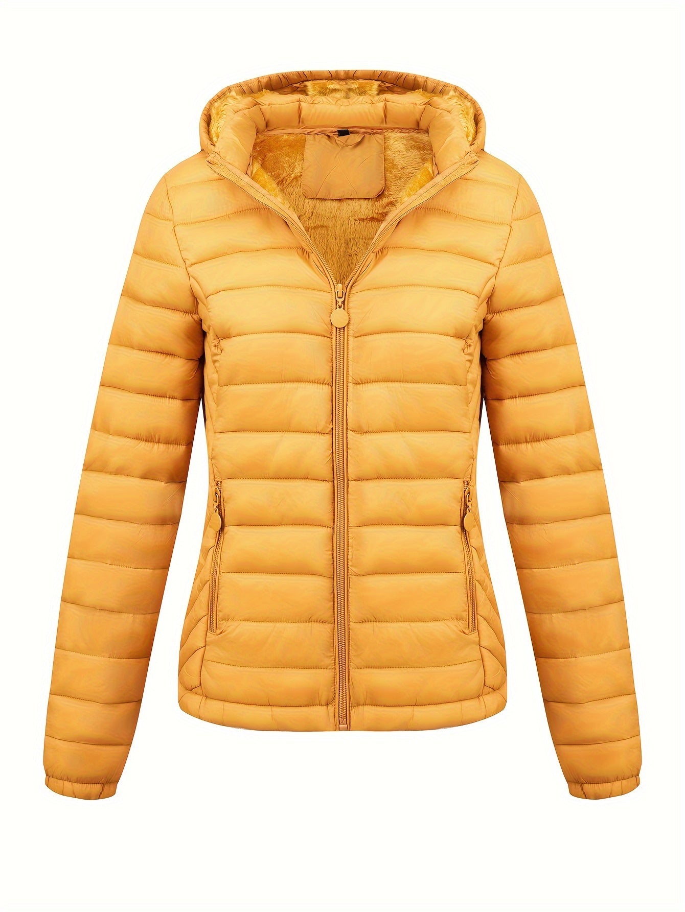 Modieuze gewatteerde ritsbare hoodie jas - stijlvol & warm voor elke gelegenheid! afbeelding 6