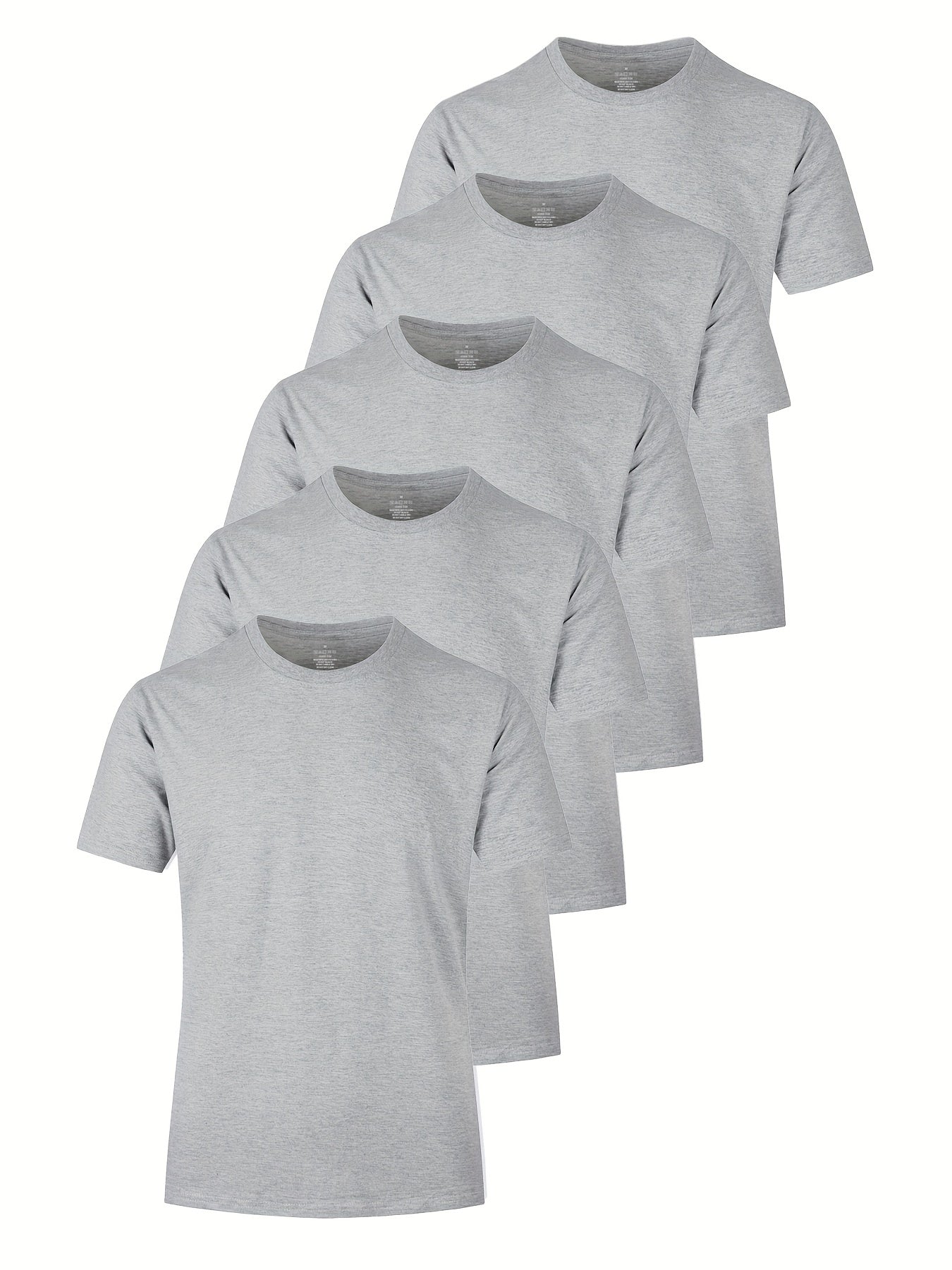 5-pack heren casual lichtgewicht T-shirts