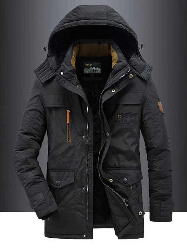 Stijlvolle en winddichte winterparka met fleece voor ultieme warmte afbeelding 24