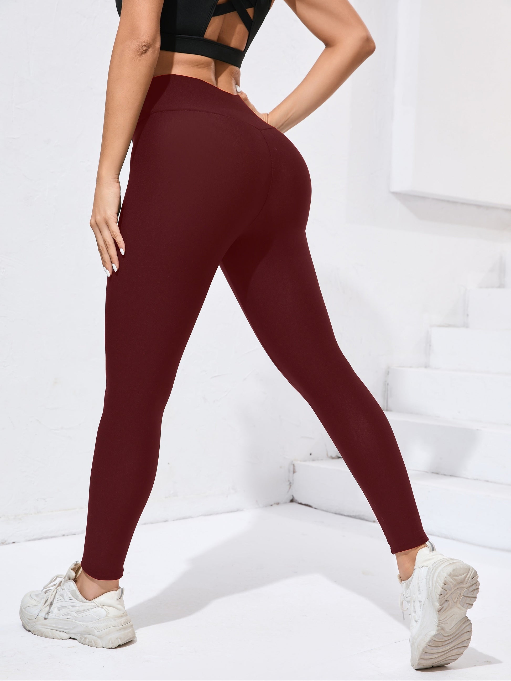Warme pluche gevoerde legging afbeelding 7