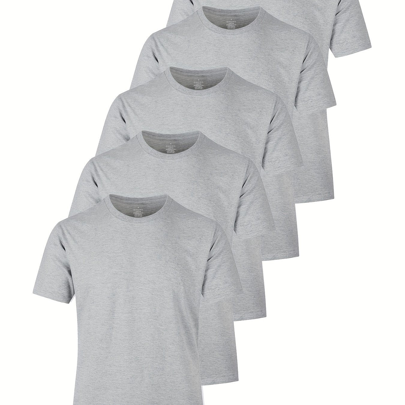 5-pack heren casual lichtgewicht T-shirts