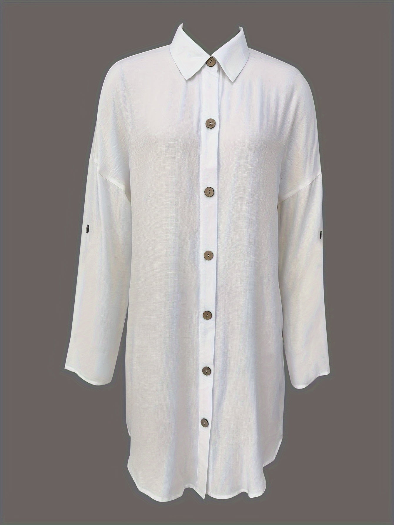 Stijlvolle, comfortabele overhemdjurk van luxe katoenmix - perfect voor elke gelegenheid afbeelding 10