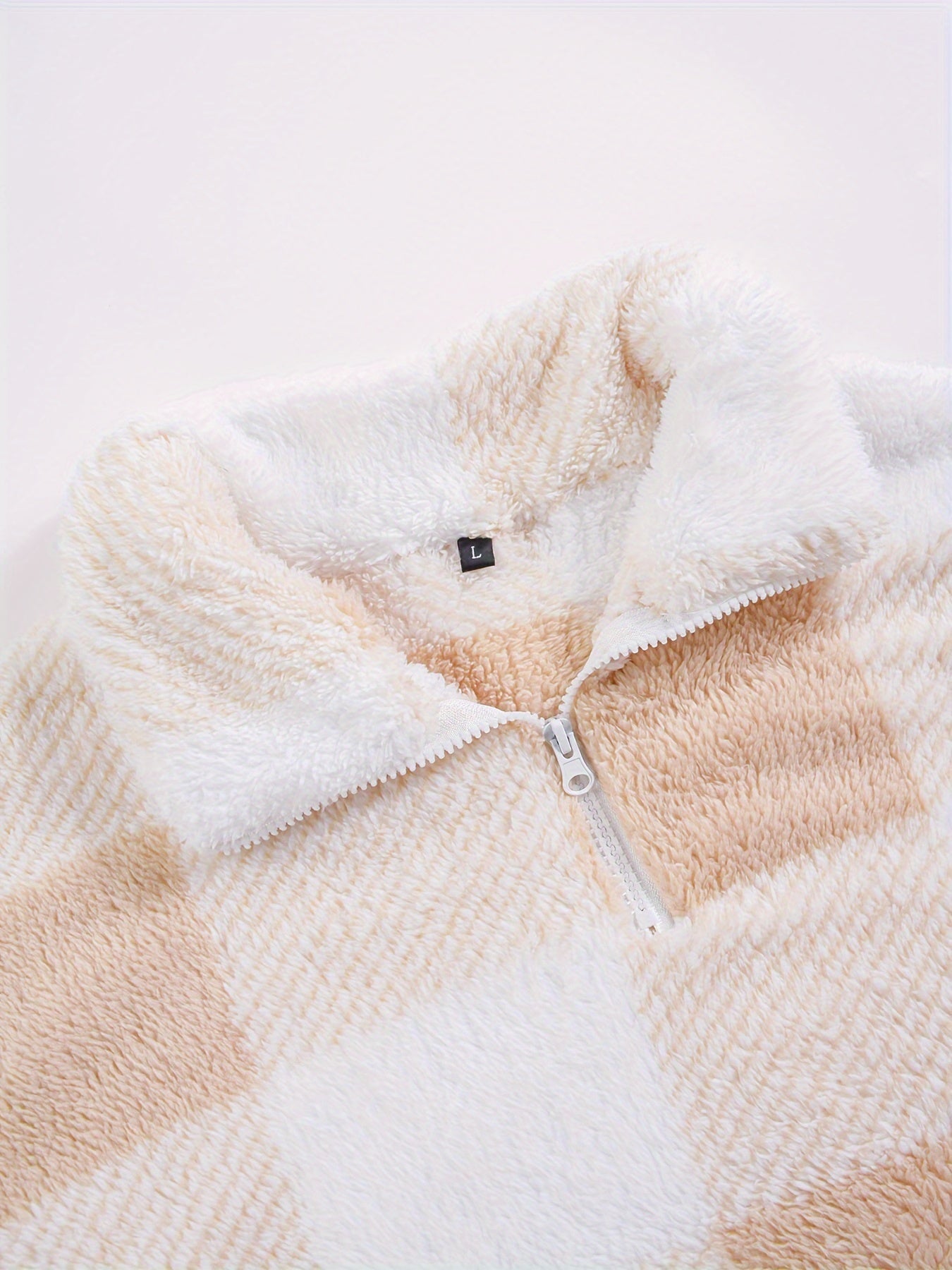 Trendy geruite fleece pullover - warme en stijlvolle must-have voor herfst en winter! Ontdek het comfort en de luxe van deze katoenen mix. Shop nu! afbeelding 10