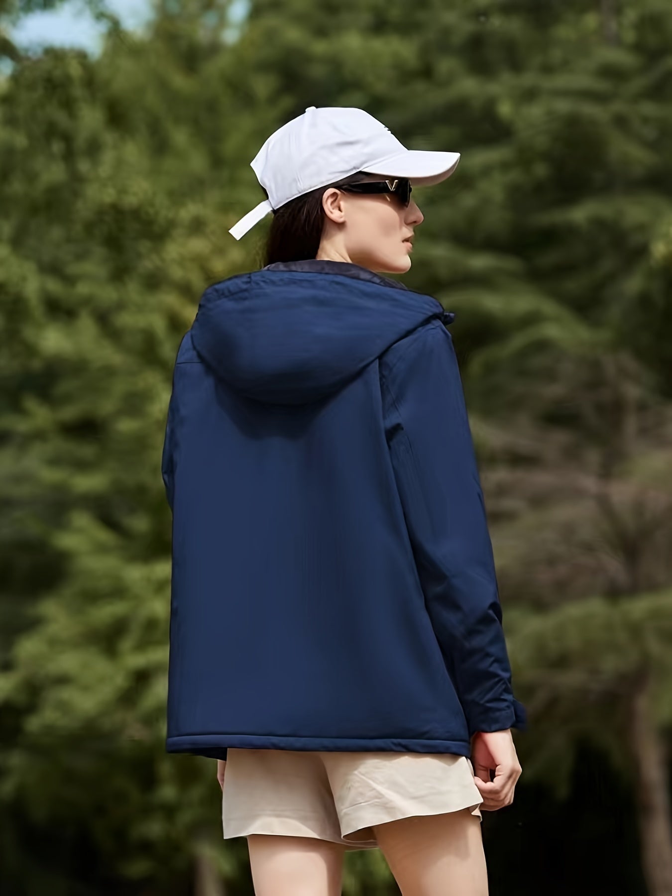 Dames Pluche Outdoor Punch Jas: Stijlvol & Warm voor Buitenavonturen! afbeelding 8