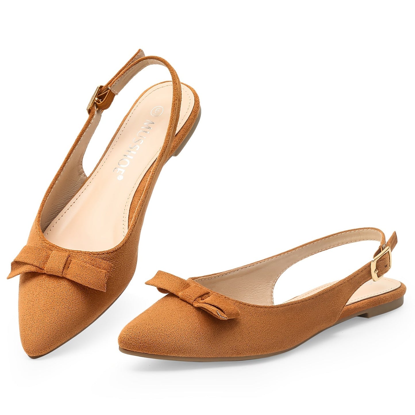 Platte slingback-sandalen met strik: Elegante en comfortabele lente look afbeelding 8