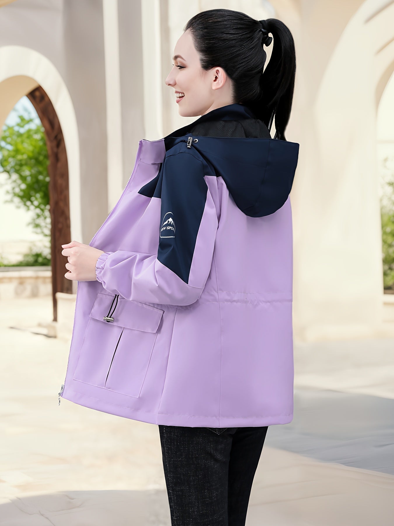 Stijlvolle en waterdichte dames outdoor jas voor herfst en winter- avonturen! afbeelding 4