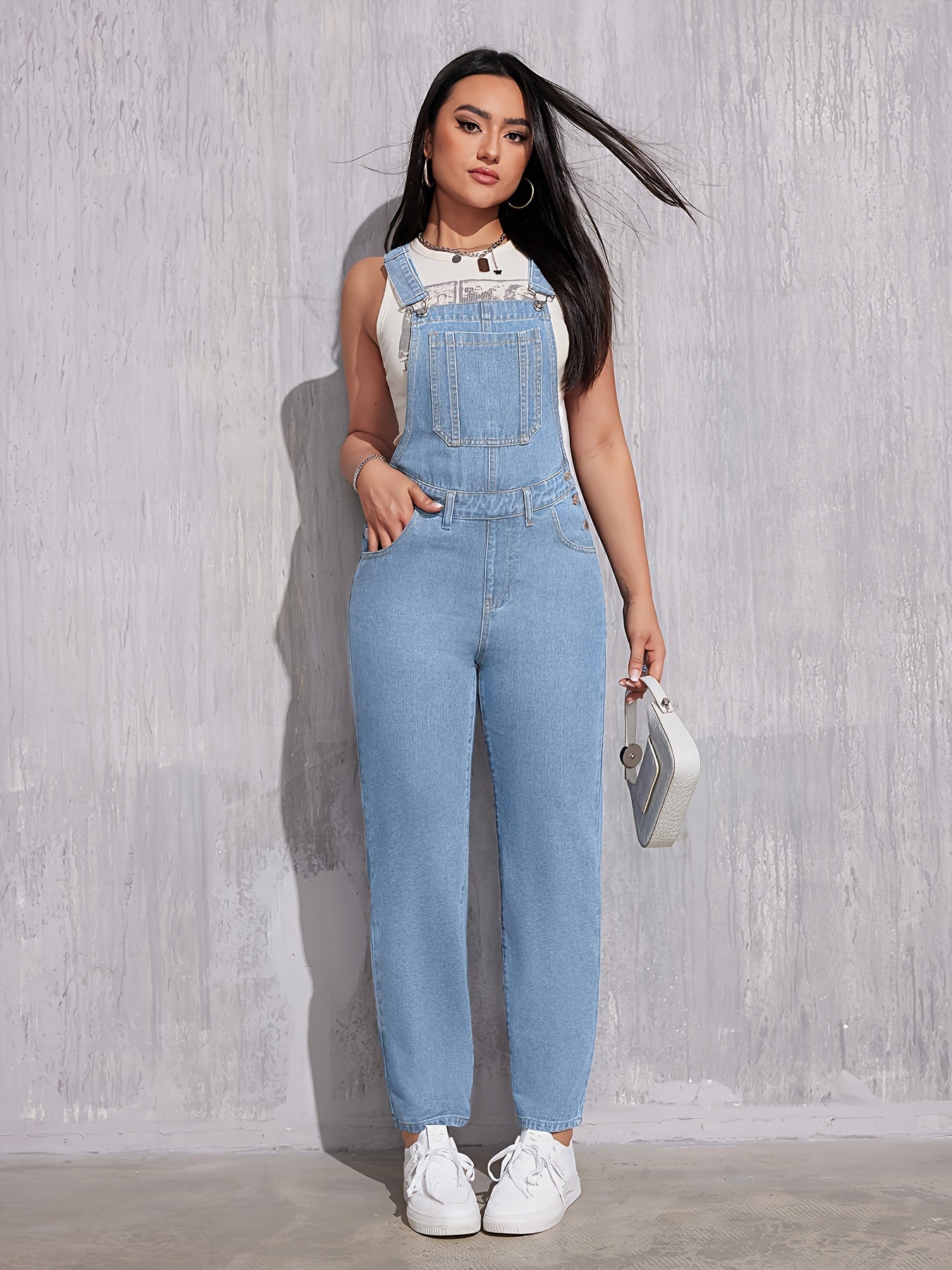 Lichtblauwe denim overalls - Comfortabel & tijdloos | Shop nu! afbeelding 6
