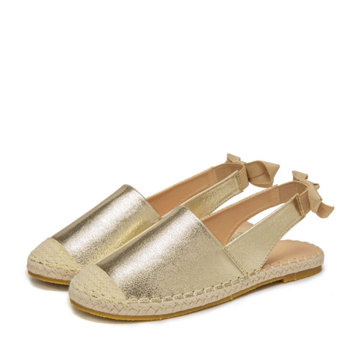 Gouden espadrilles met elastische slingback - Luxe, comfort en elegantie | Perfect voor alle seizoenen afbeelding 16