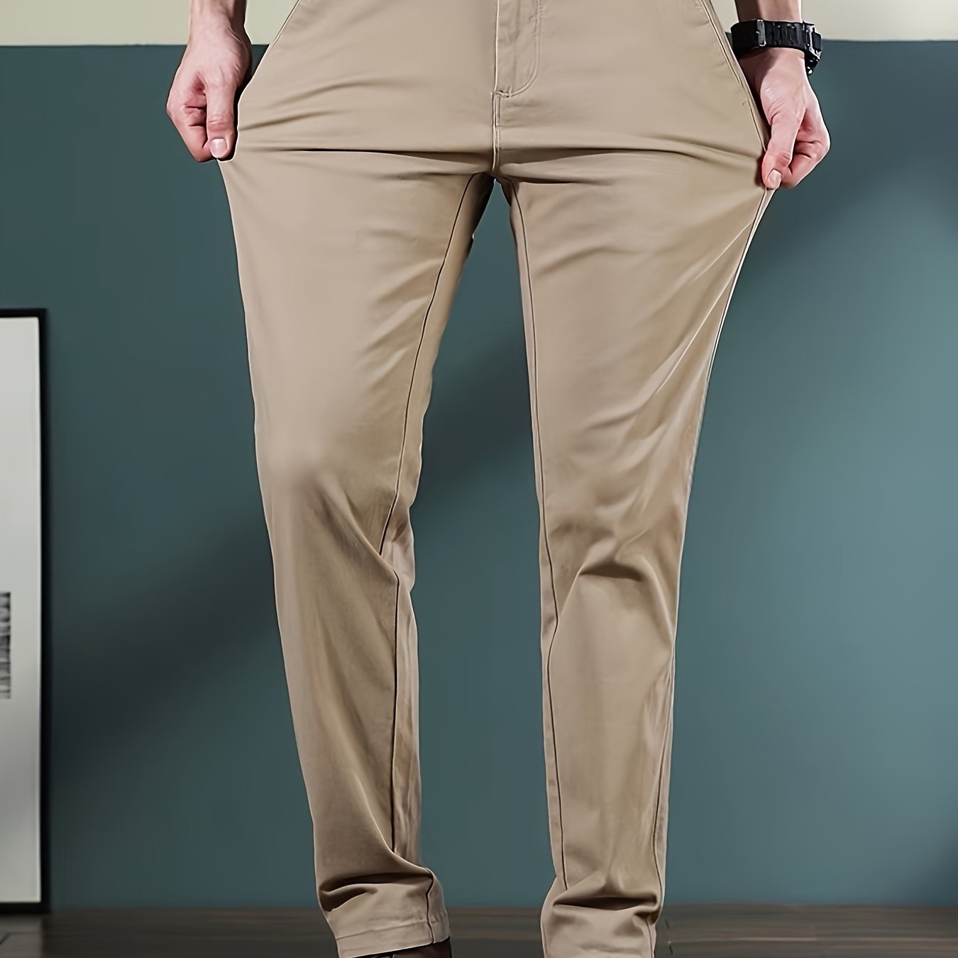 Lichtgewicht chino met klassieke pasvorm