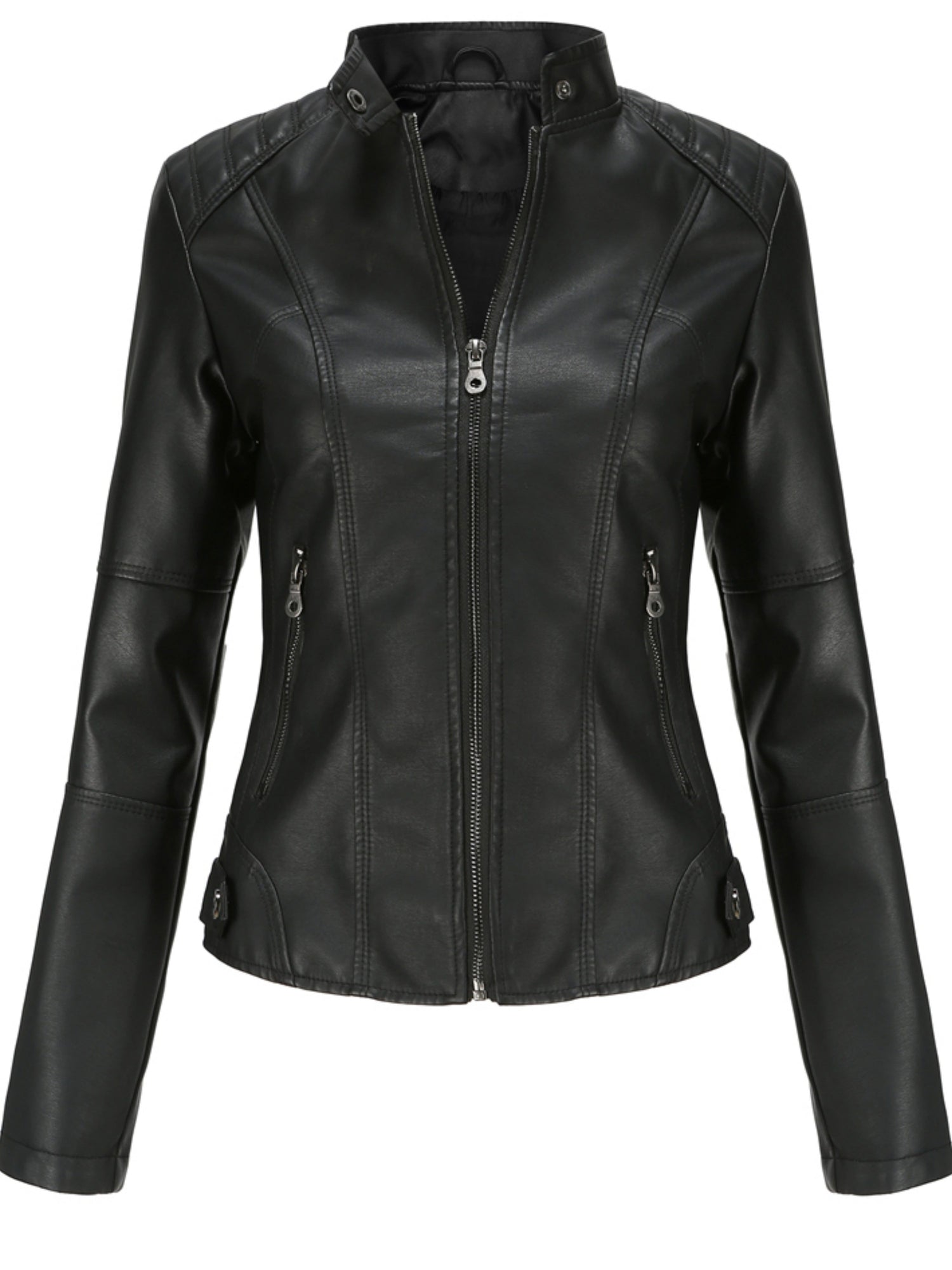 Stoer en stijlvol: Faux leren bikerjack voor heren – perfect voor de winter! afbeelding 1