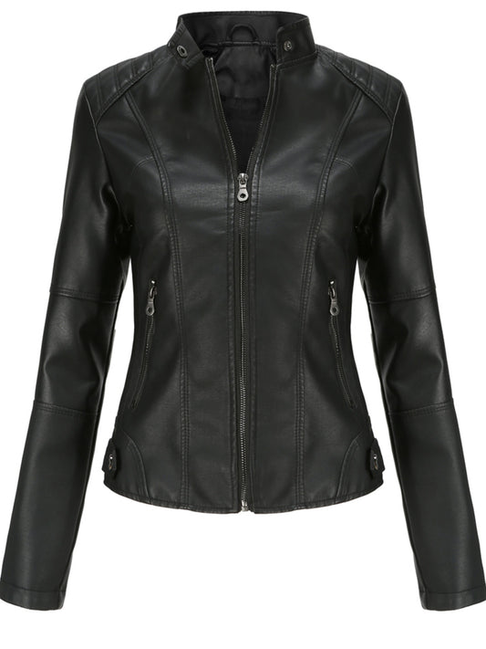 Stoer en stijlvol: Faux leren bikerjack voor heren – perfect voor de winter! afbeelding 1