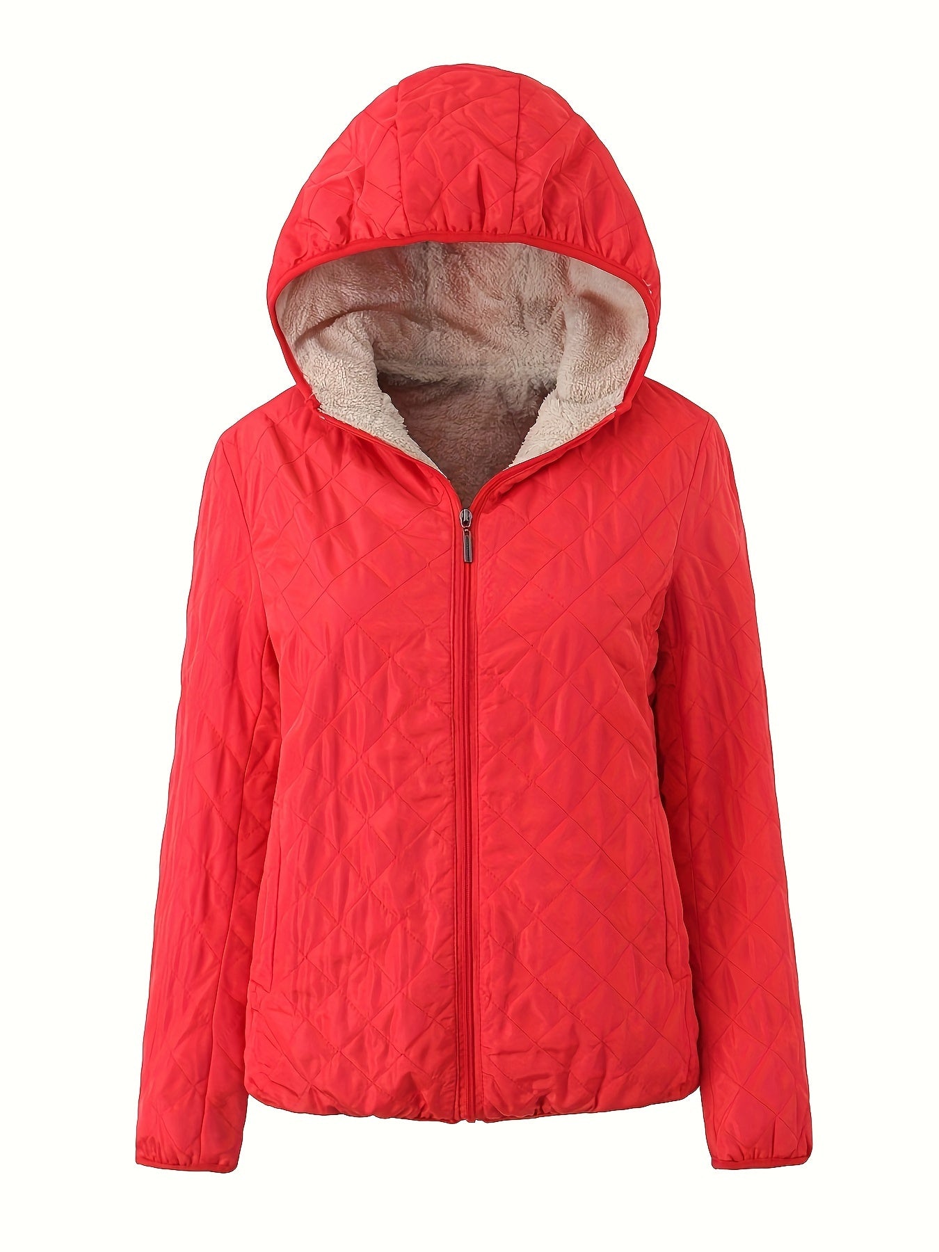 Gewatteerde jas met capuchon en rits - perfecte combinatie van comfort en stijl afbeelding 3