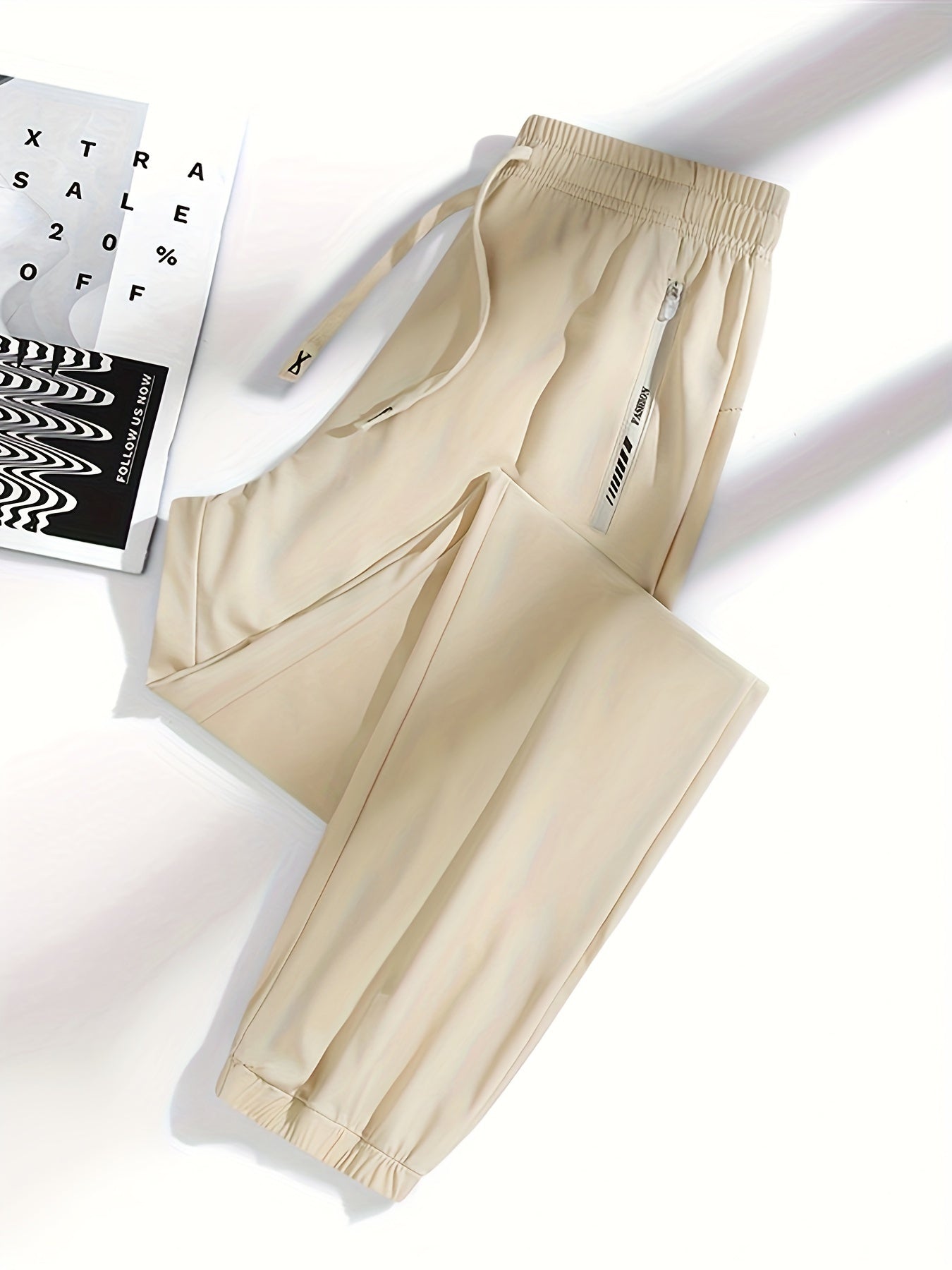 Comfortabele zomer joggers: lichtgewicht en ademend van premium katoenmix afbeelding 3