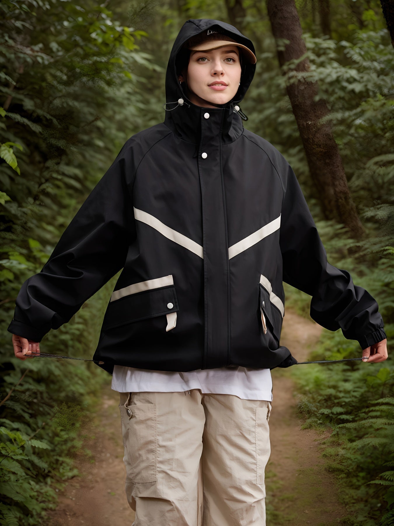 Waterdicht lichtgewicht windjack van premium katoenmix | Bescherming en stijl in één | Perfect voor herfst en winter afbeelding 8