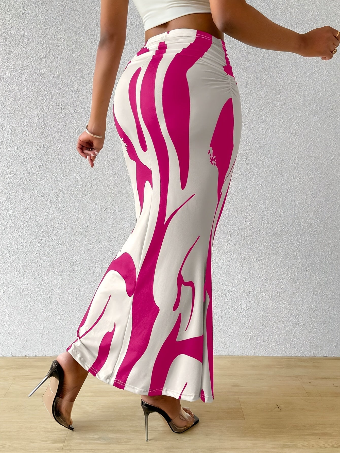 Elegante high waist bodycon rok met print: veelzijdige stijl voor iedere vrouw afbeelding 9