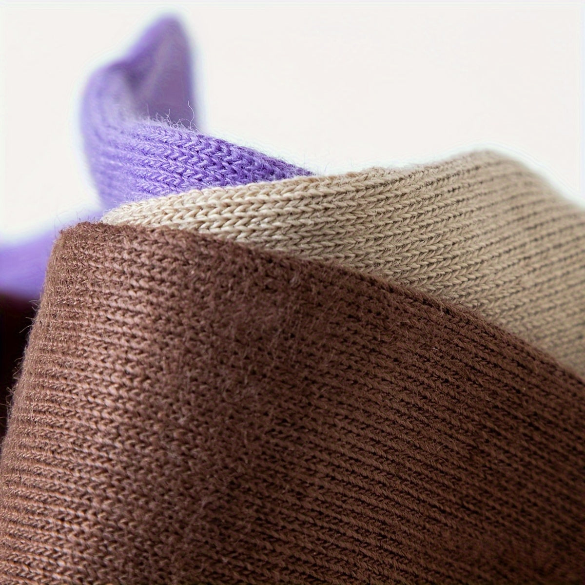 Hoogwaardige geribbelde kniekousen van ademende katoenmix afbeelding 4