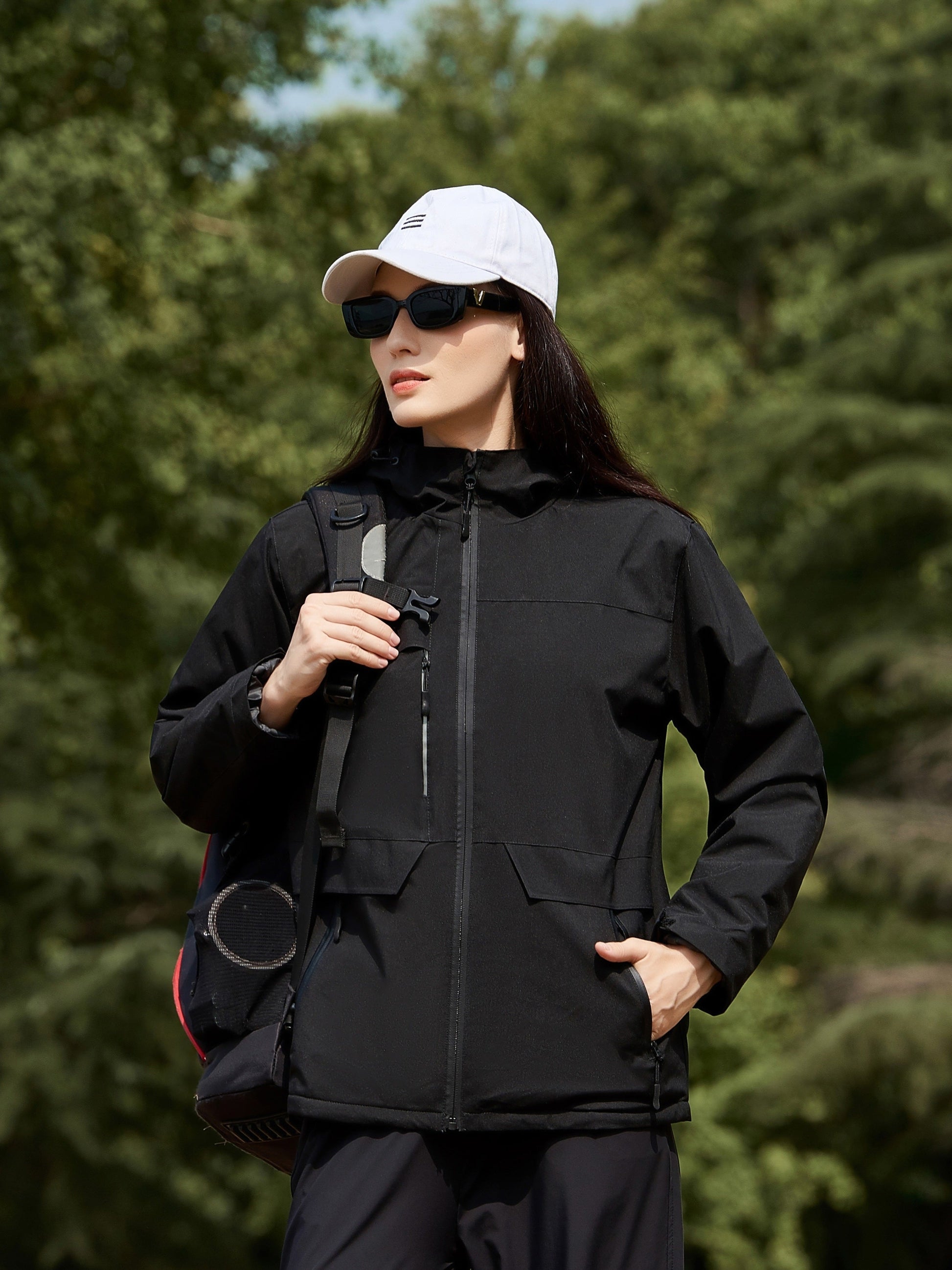 Dames Pluche Outdoor Punch Jas: Stijlvol & Warm voor Buitenavonturen! afbeelding 2