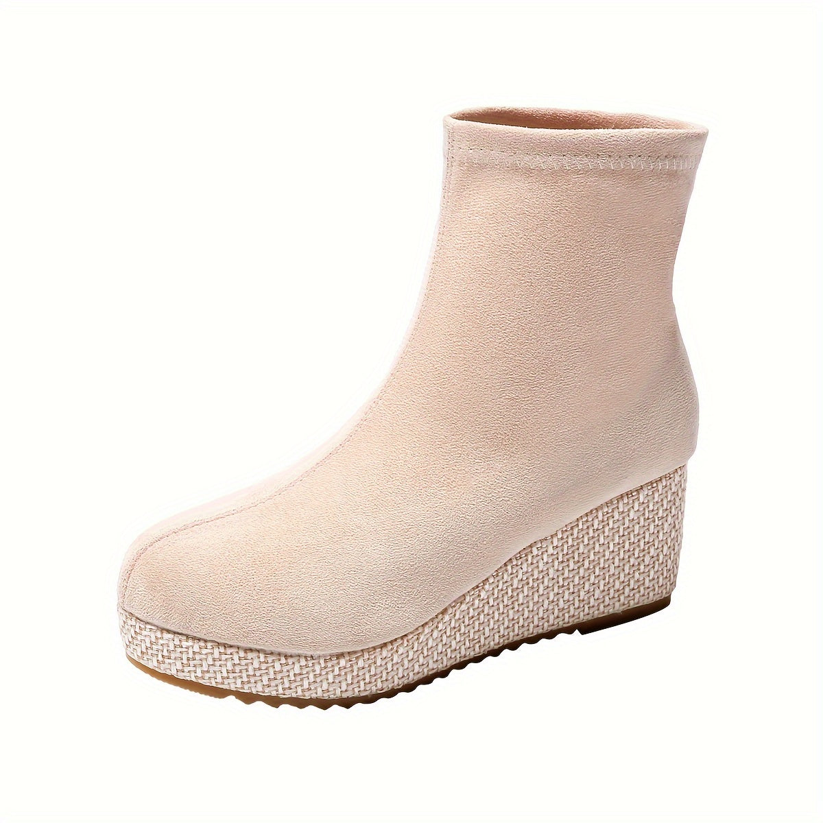 Stijlvolle dames wedge-booties voor elke gelegenheid | Comfort en veelzijdigheid | Slip-on ontwerp | Lage platformhak afbeelding 9