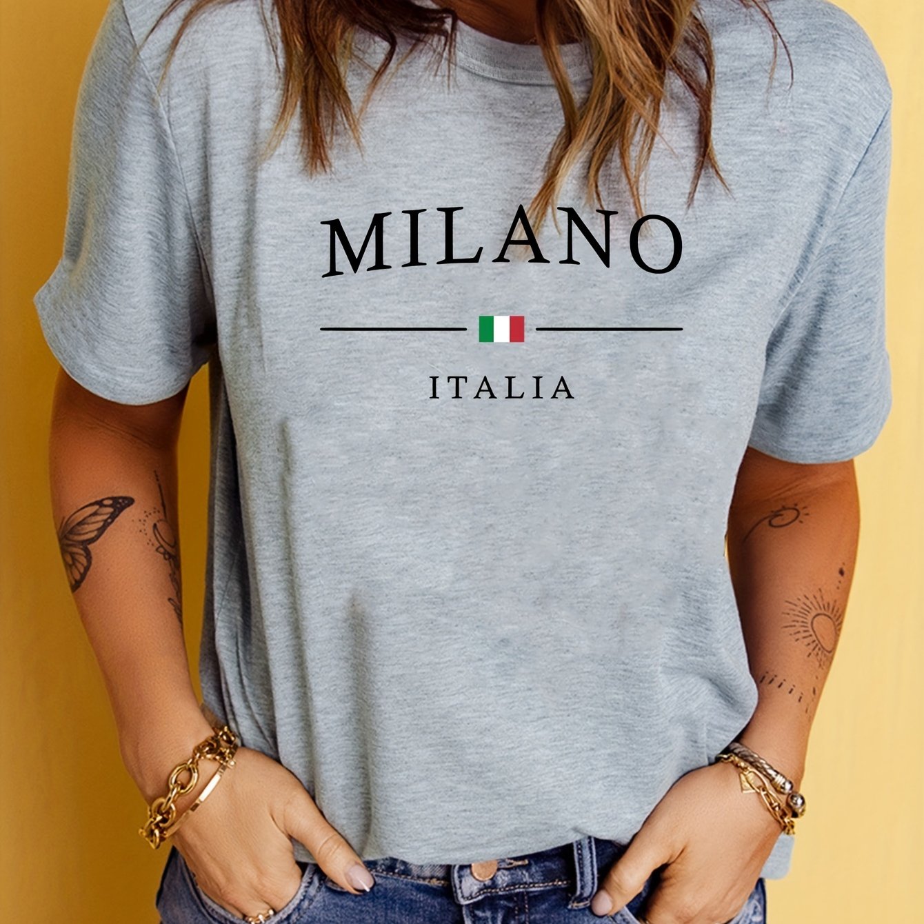 Italiaans geïnspireerd print T-shirt afbeelding 12