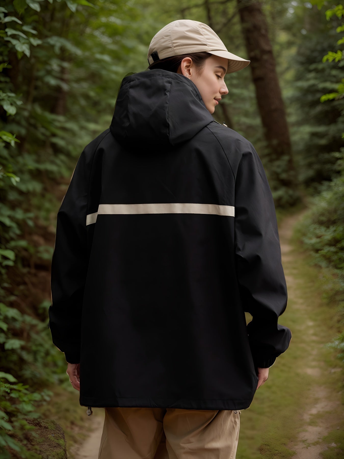 Waterdicht lichtgewicht windjack van premium katoenmix | Bescherming en stijl in één | Perfect voor herfst en winter afbeelding 5