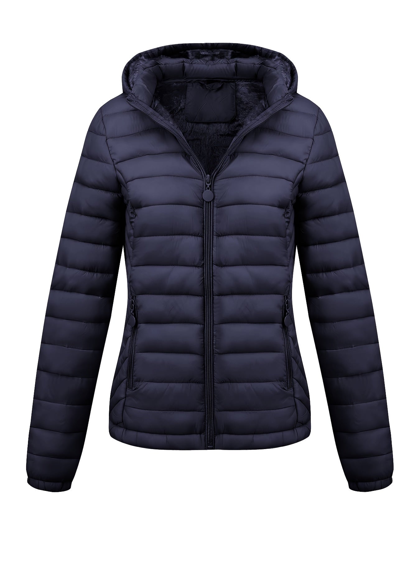 Modieuze gewatteerde ritsbare hoodie jas - stijlvol & warm voor elke gelegenheid! afbeelding 7