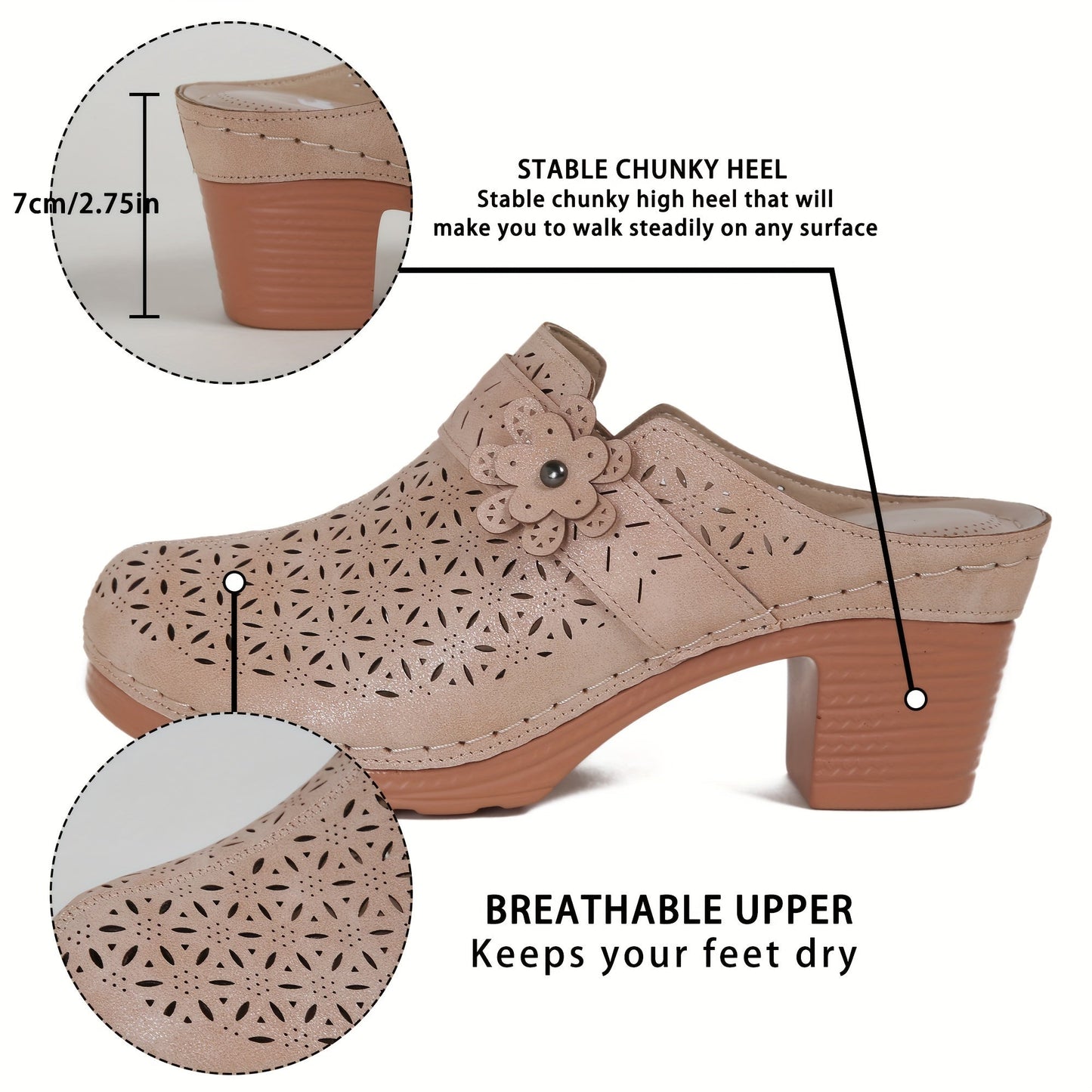 Stijlvol en comfortabel: Geperforeerde bloemenmuiltjes voor de moderne vrouw afbeelding 7