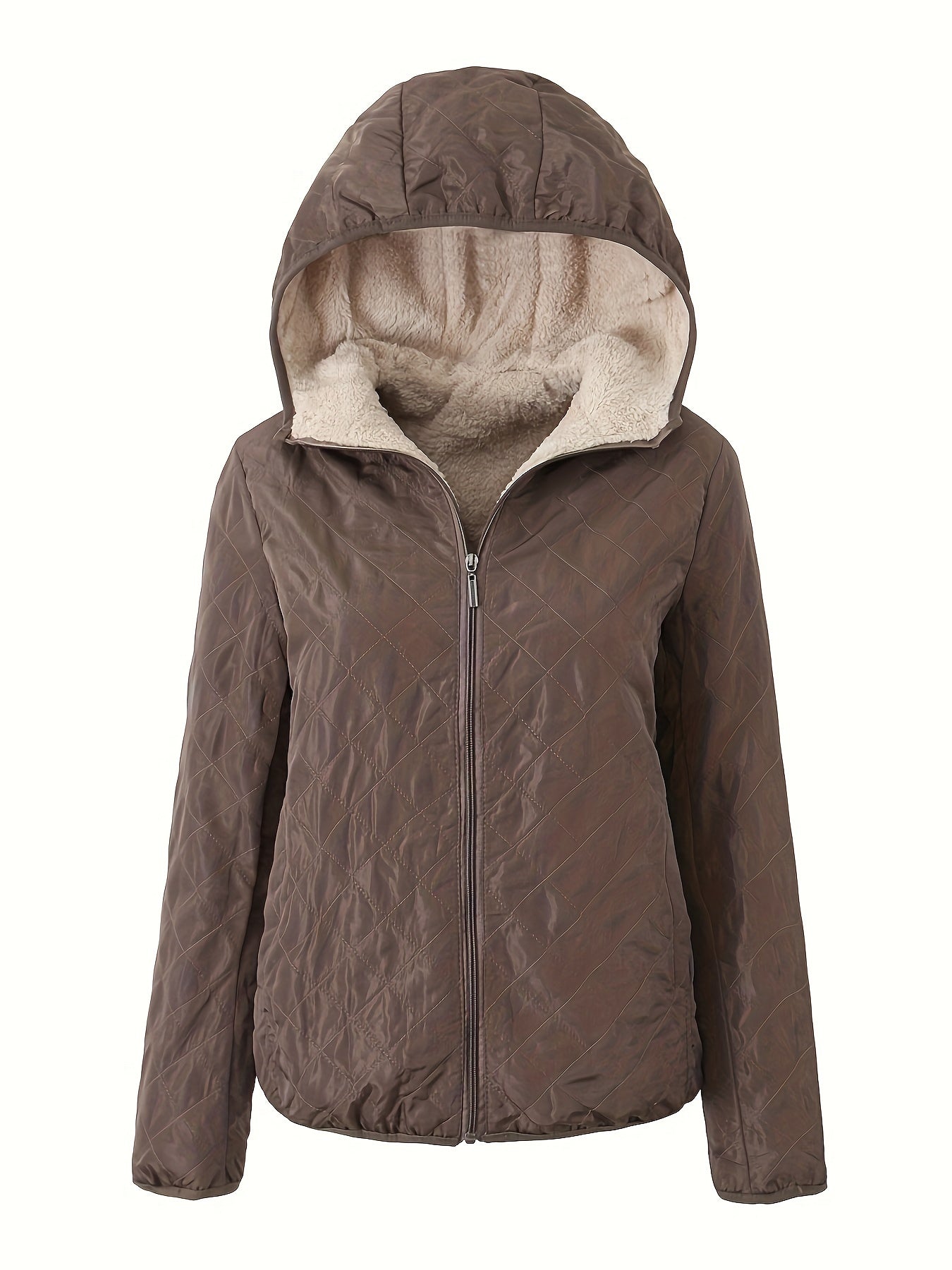 Gewatteerde jas met capuchon en rits - perfecte combinatie van comfort en stijl afbeelding 9