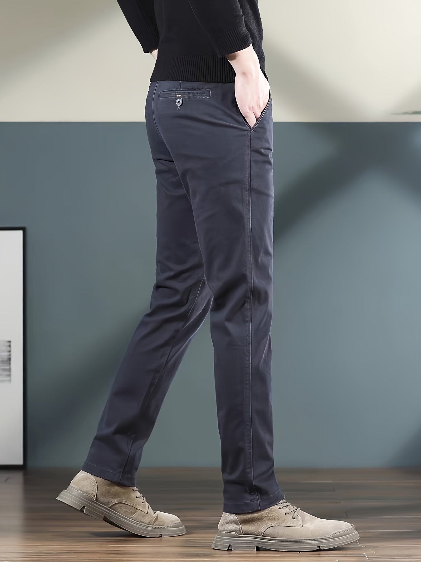 Lichtgewicht chino met klassieke pasvorm