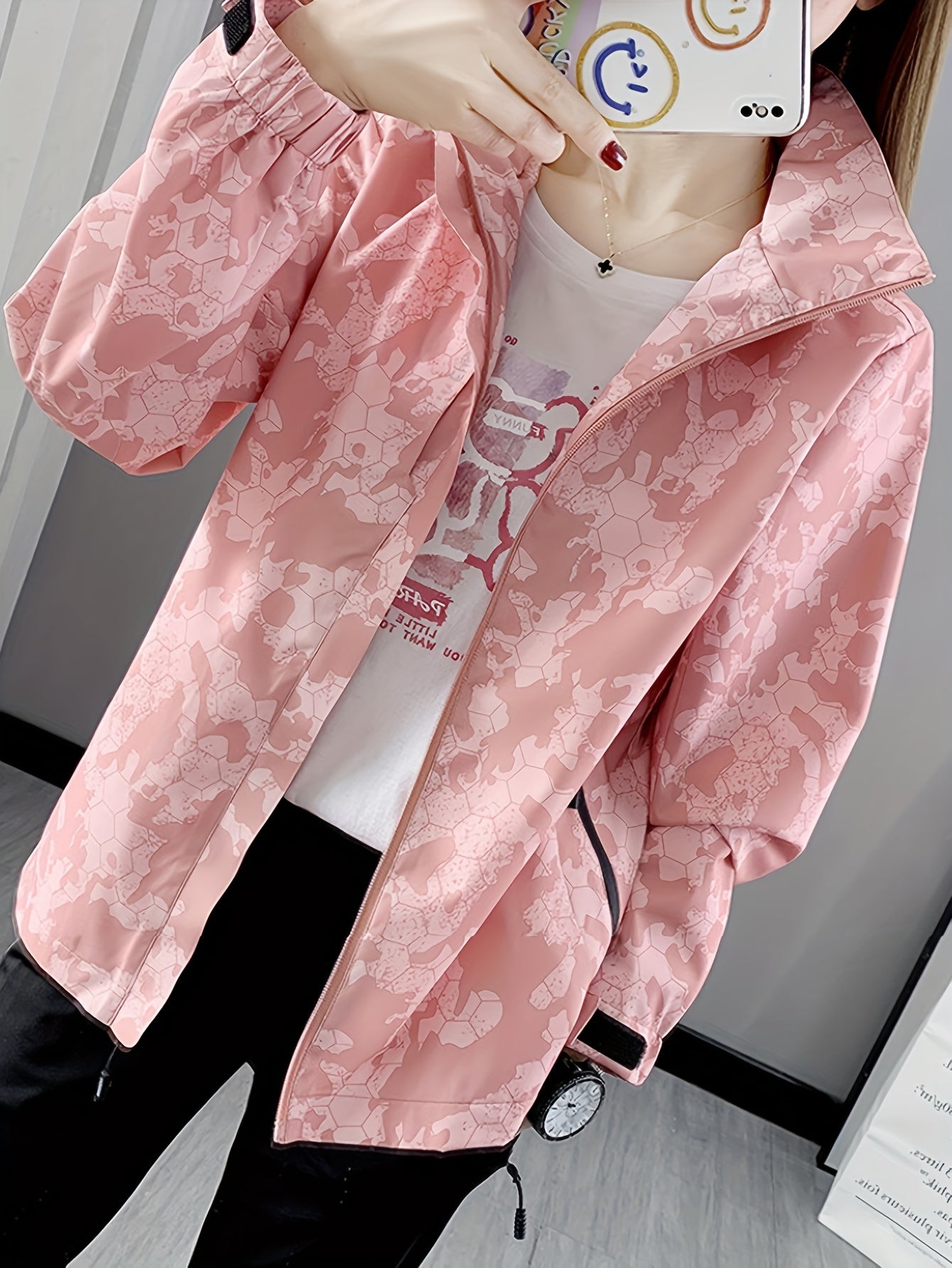 Lichtgewicht camouflage damesjack - ademend en stijlvol voor elk seizoen - Shop nu! afbeelding 9