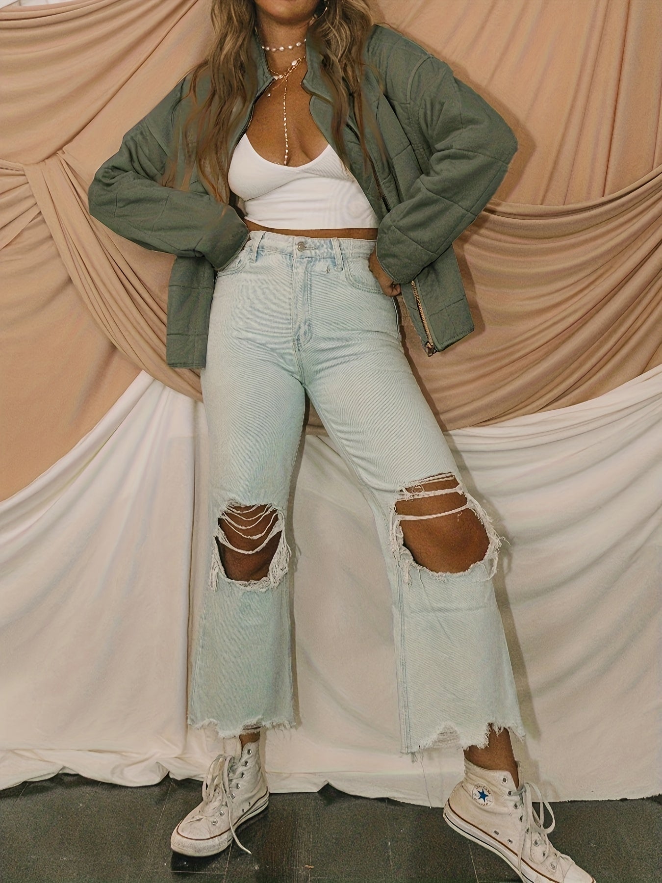 Gewatteerd winddicht jack met geruit patroon - Perfect voor Herfst & Winter afbeelding 4