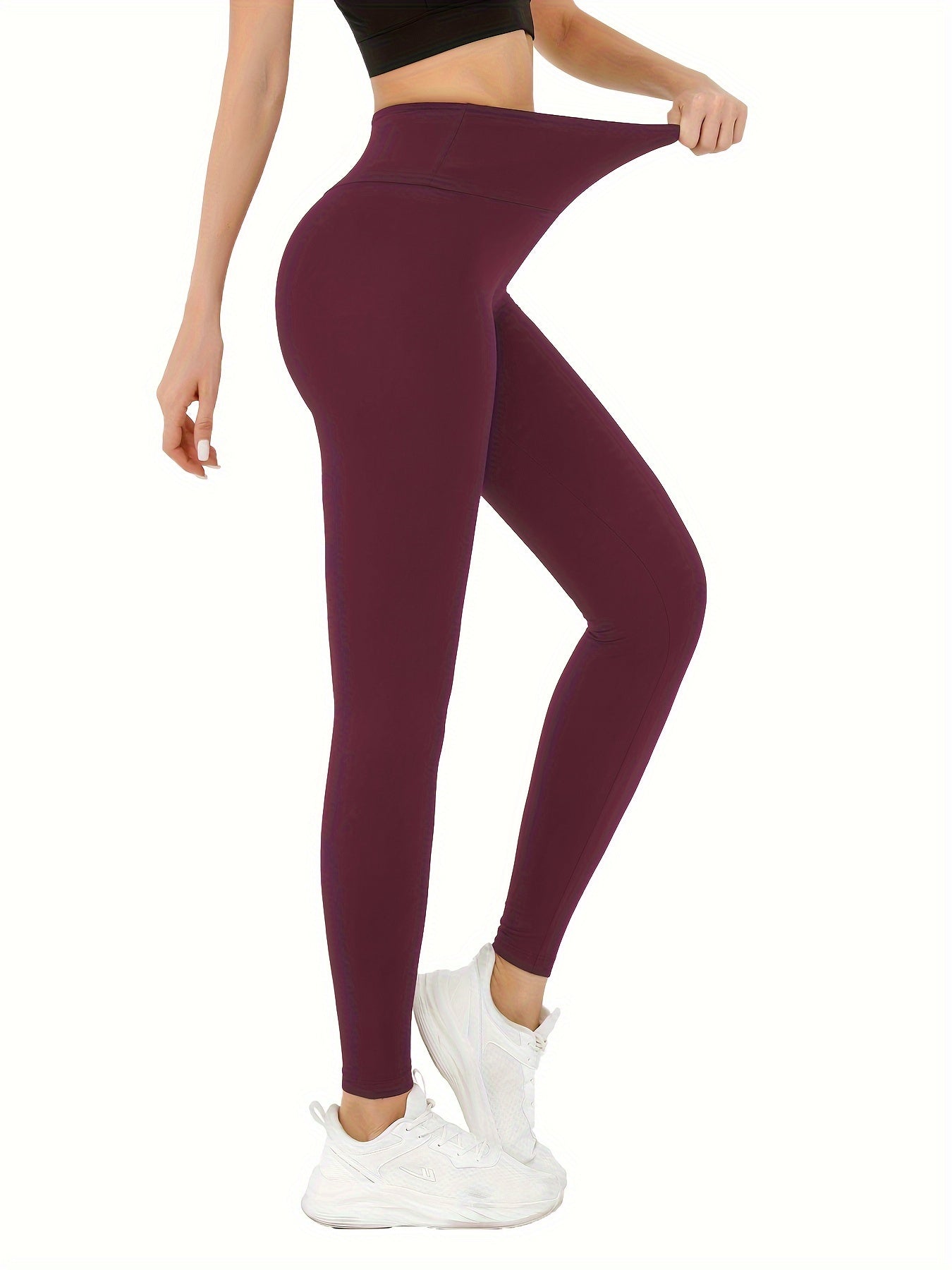 Comfortabele High-Waisted Yoga Leggings voor Volwassenen | Stijlvol en Elastisch afbeelding 3