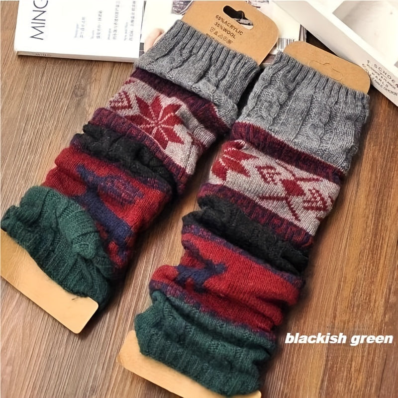 Warme Winter Socks met Sneeuwvlokprint - 100% Acryl voor Extra Comfort afbeelding 9