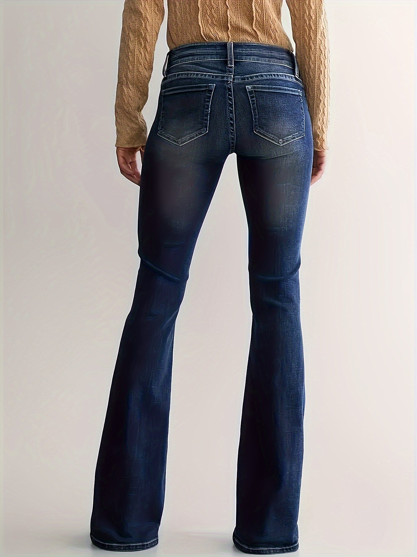 Hoge taille flared leg jeans: trendy, comfortabel en veelzijdig - Shop nu! afbeelding 3