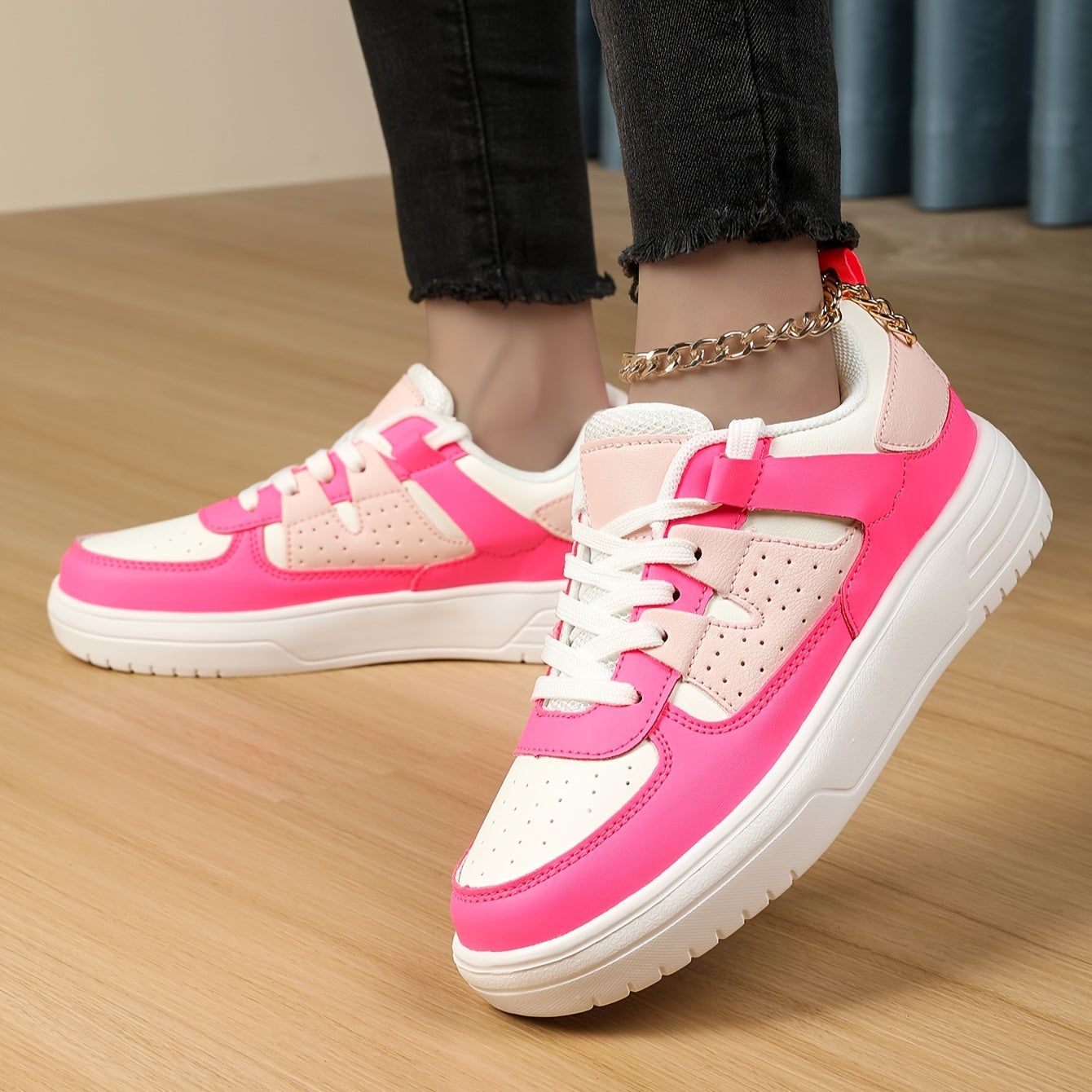 Stijlvolle casual damessneakers met comfortabele zool - perfect voor elke dag afbeelding 6