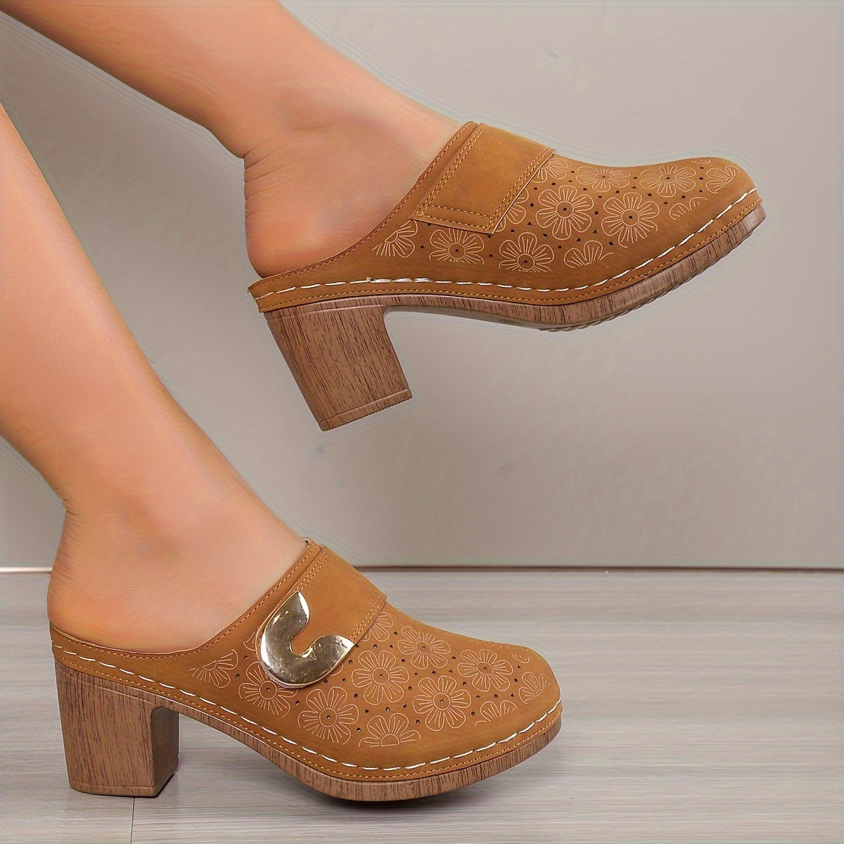 Modieuze damessandalen: comfortabel en stijlvol met bloemmotief afbeelding 3