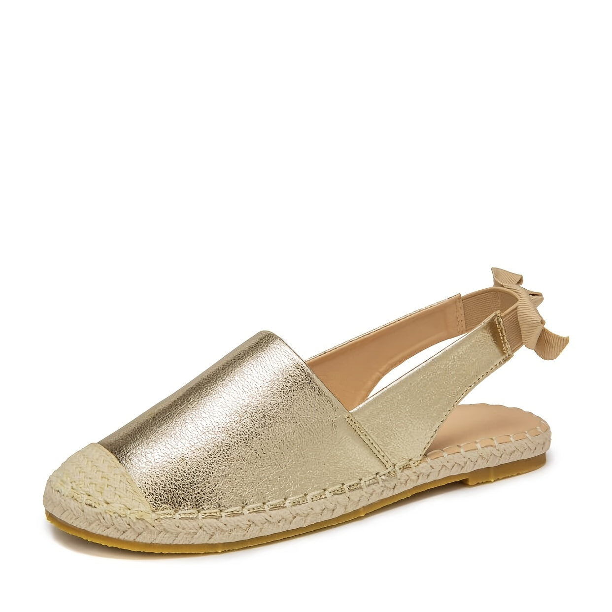 Gouden espadrilles met elastische slingback - Luxe, comfort en elegantie | Perfect voor alle seizoenen afbeelding 6