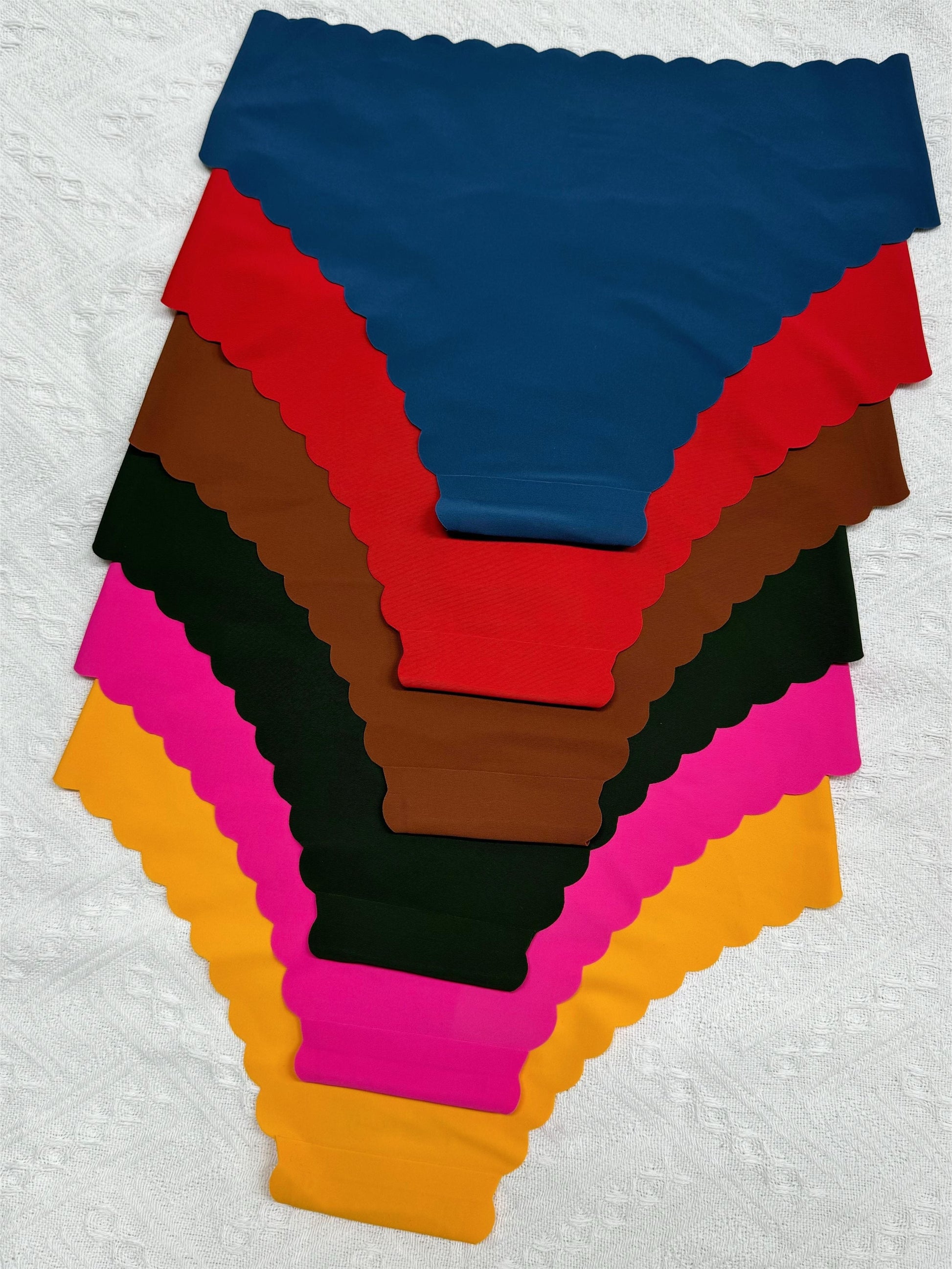 6-delige effen slip met geschulpte rand afbeelding 9