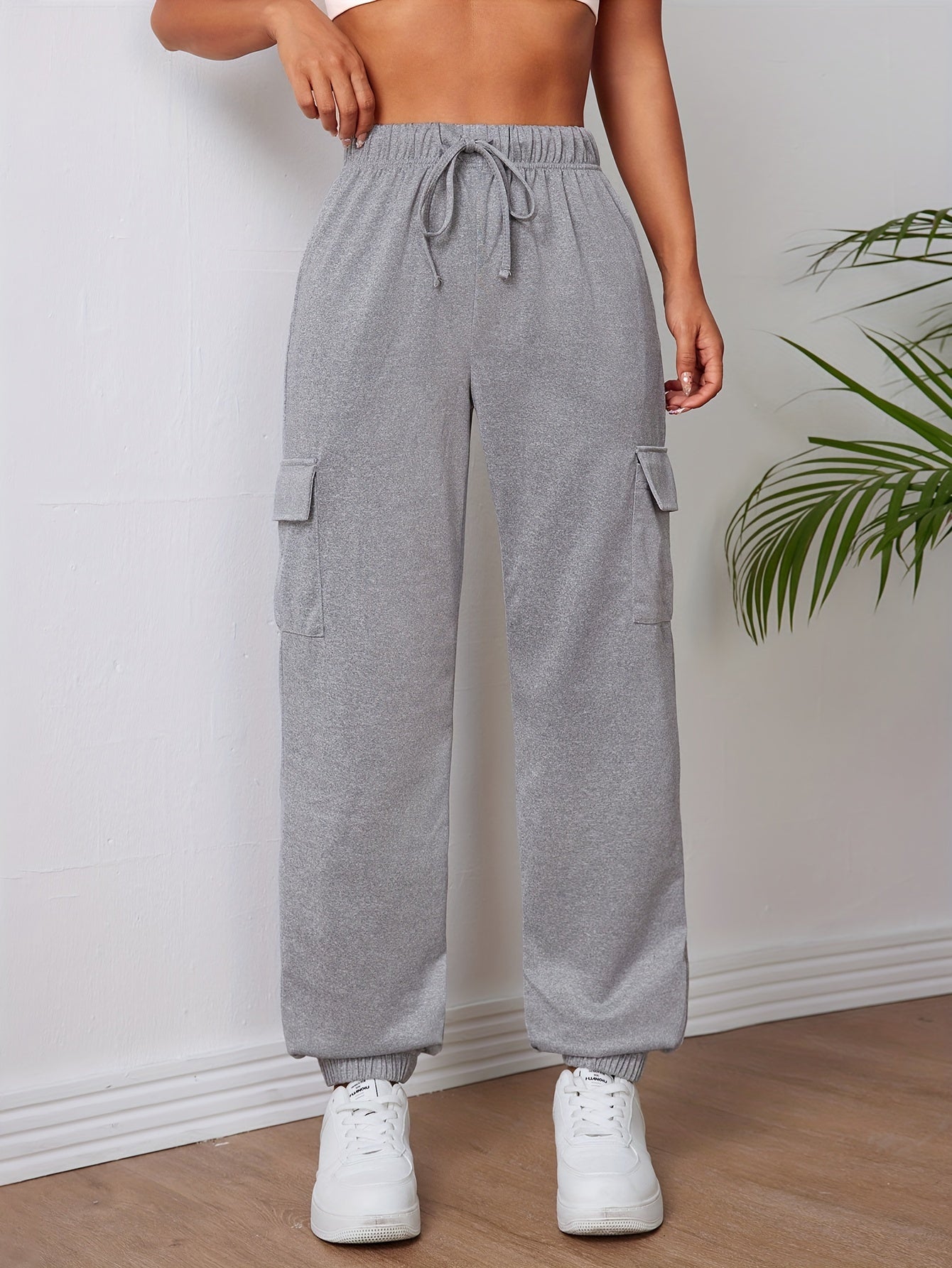 Stijlvolle dames gebreide atletiekbroek - comfortabele en praktische herfst- en winterkleding! afbeelding 4