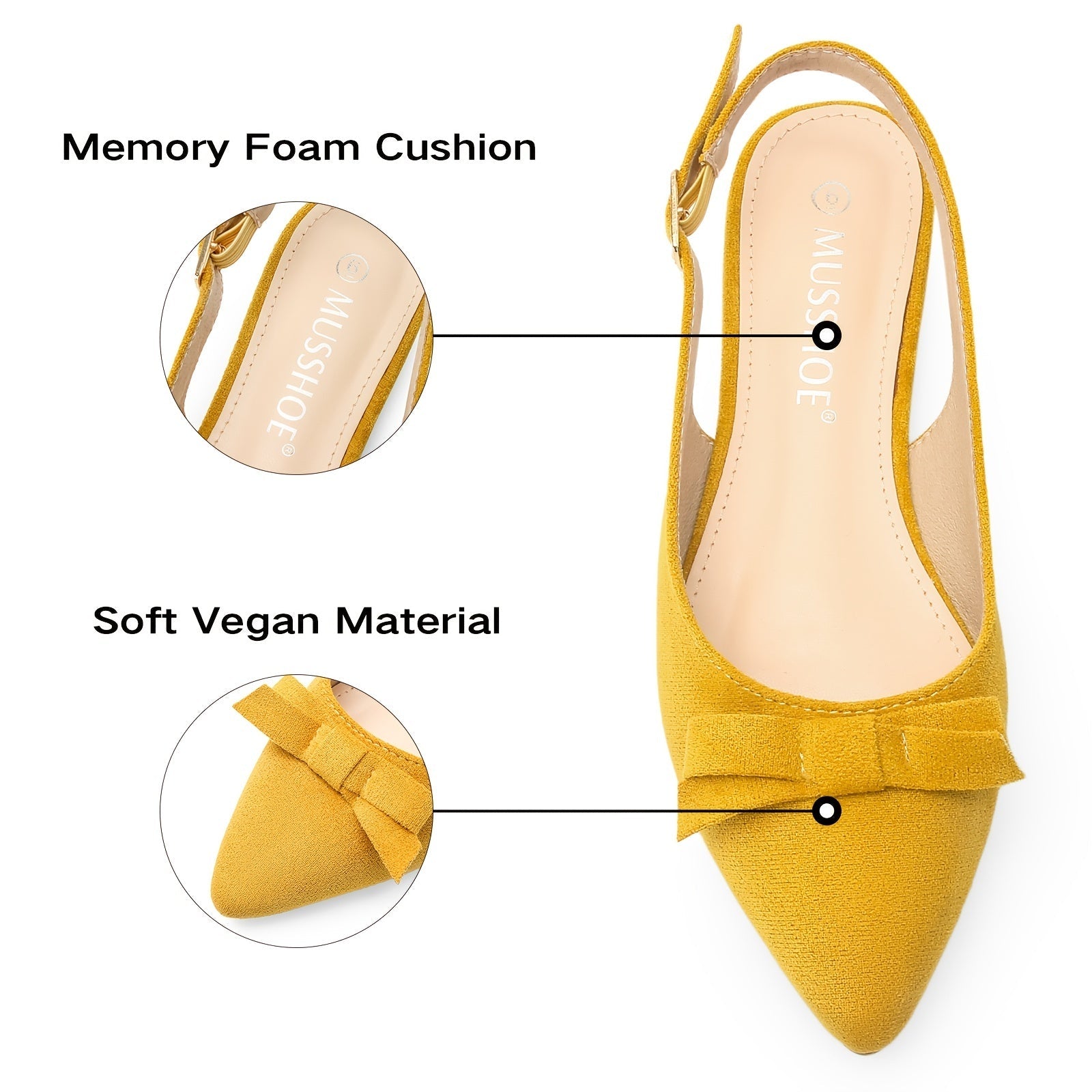 Platte slingback-sandalen met strik: Elegante en comfortabele lente look afbeelding 6