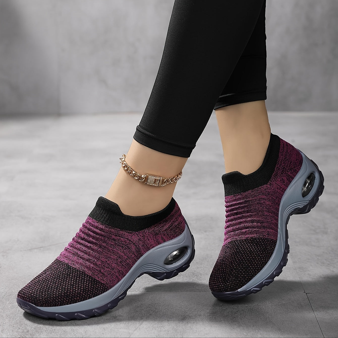 Stijlvolle en comfortabele dames platform sneakers | Luchtkussen zool | Lichtgewicht en duurzaam | Shop nu! afbeelding 2