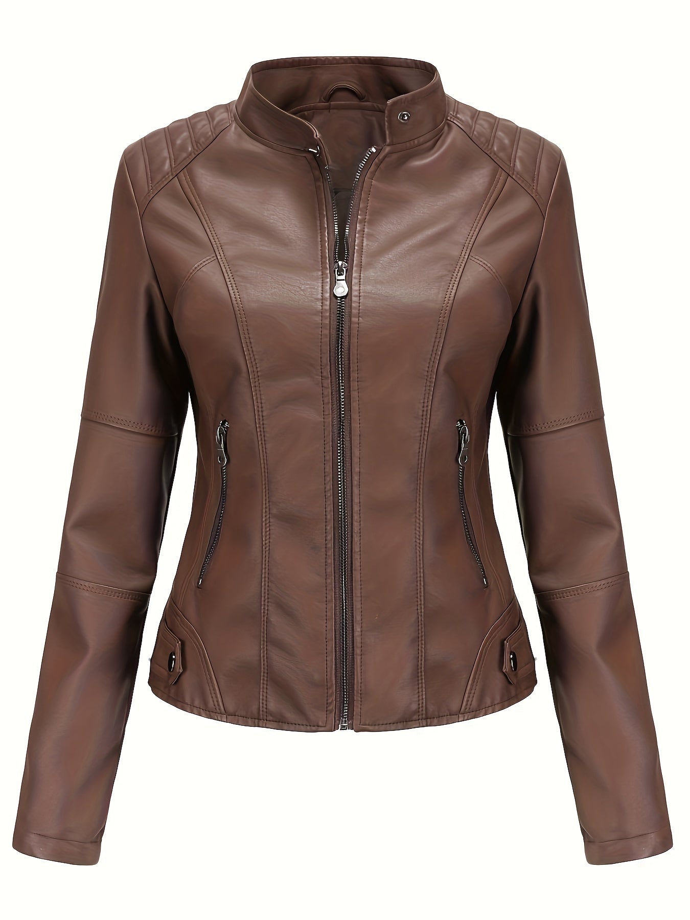 Stoer en stijlvol: Faux leren bikerjack voor heren – perfect voor de winter! afbeelding 4