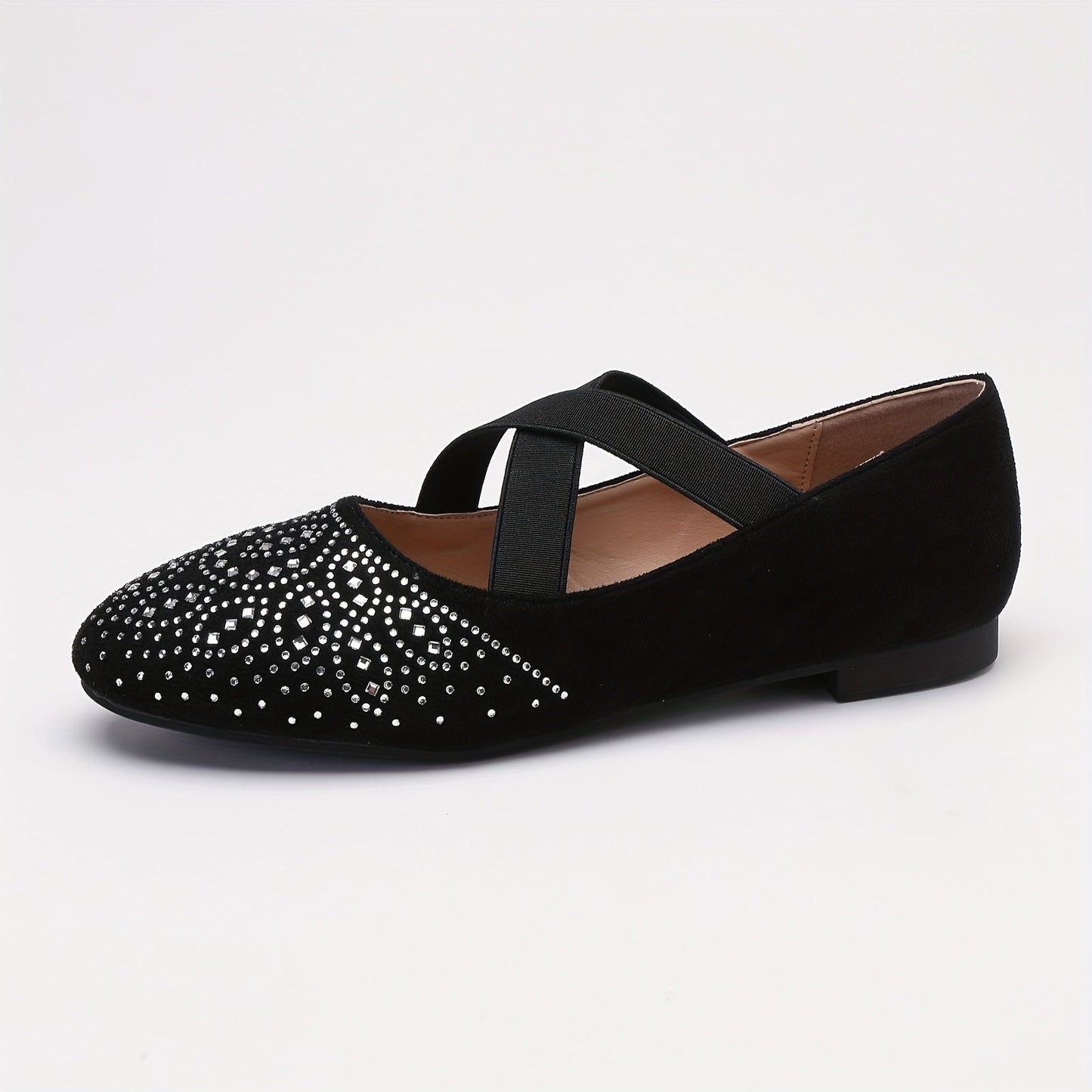 Stijlvolle en comfortabele ballet flats met elastische kruisband - perfect voor elke gelegenheid! afbeelding 3